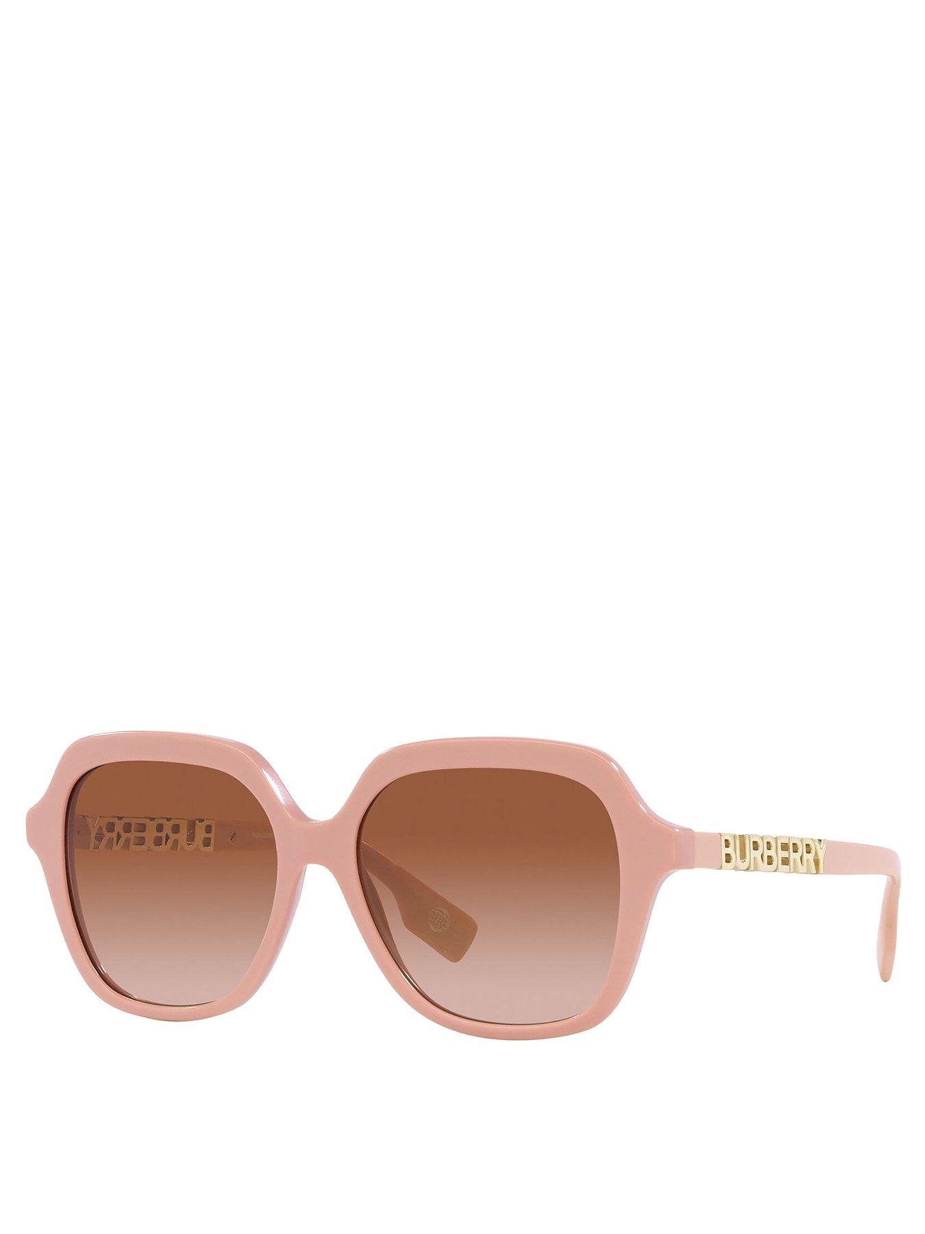 Image 1 of 4 of Burberry Joni Square Acetate Sunglass - Pink