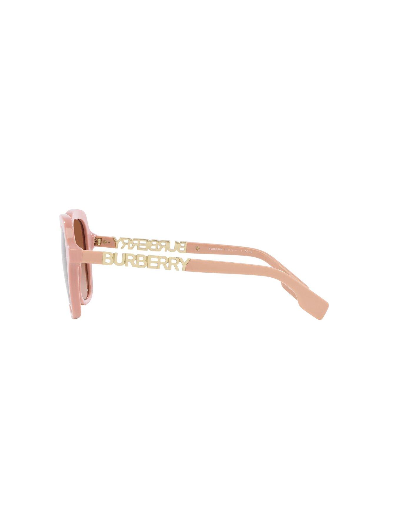 Image 2 of 4 of Burberry Joni Square Acetate Sunglass - Pink