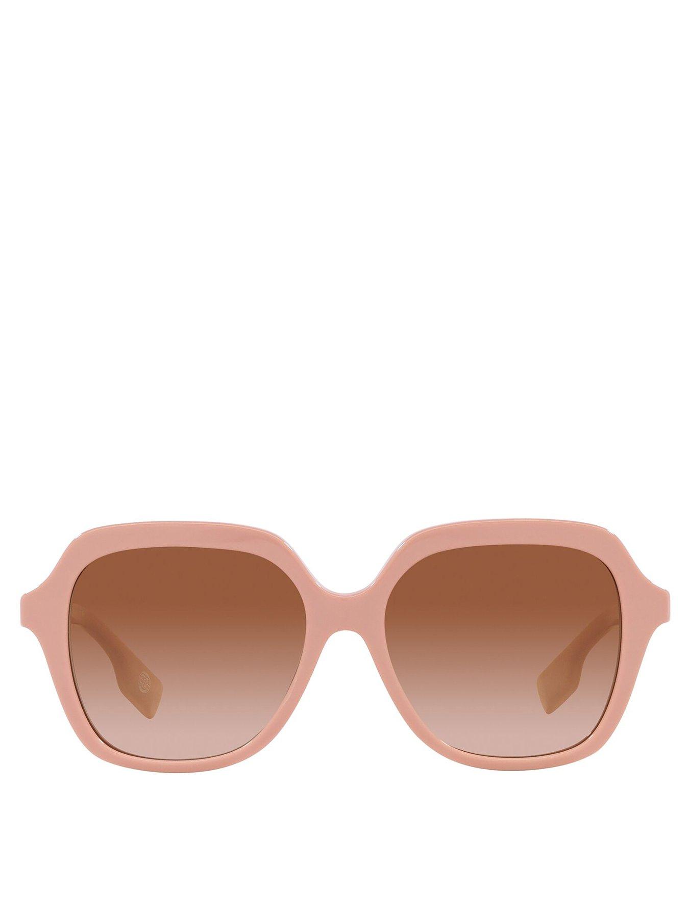 Image 3 of 4 of Burberry Joni Square Acetate Sunglass - Pink