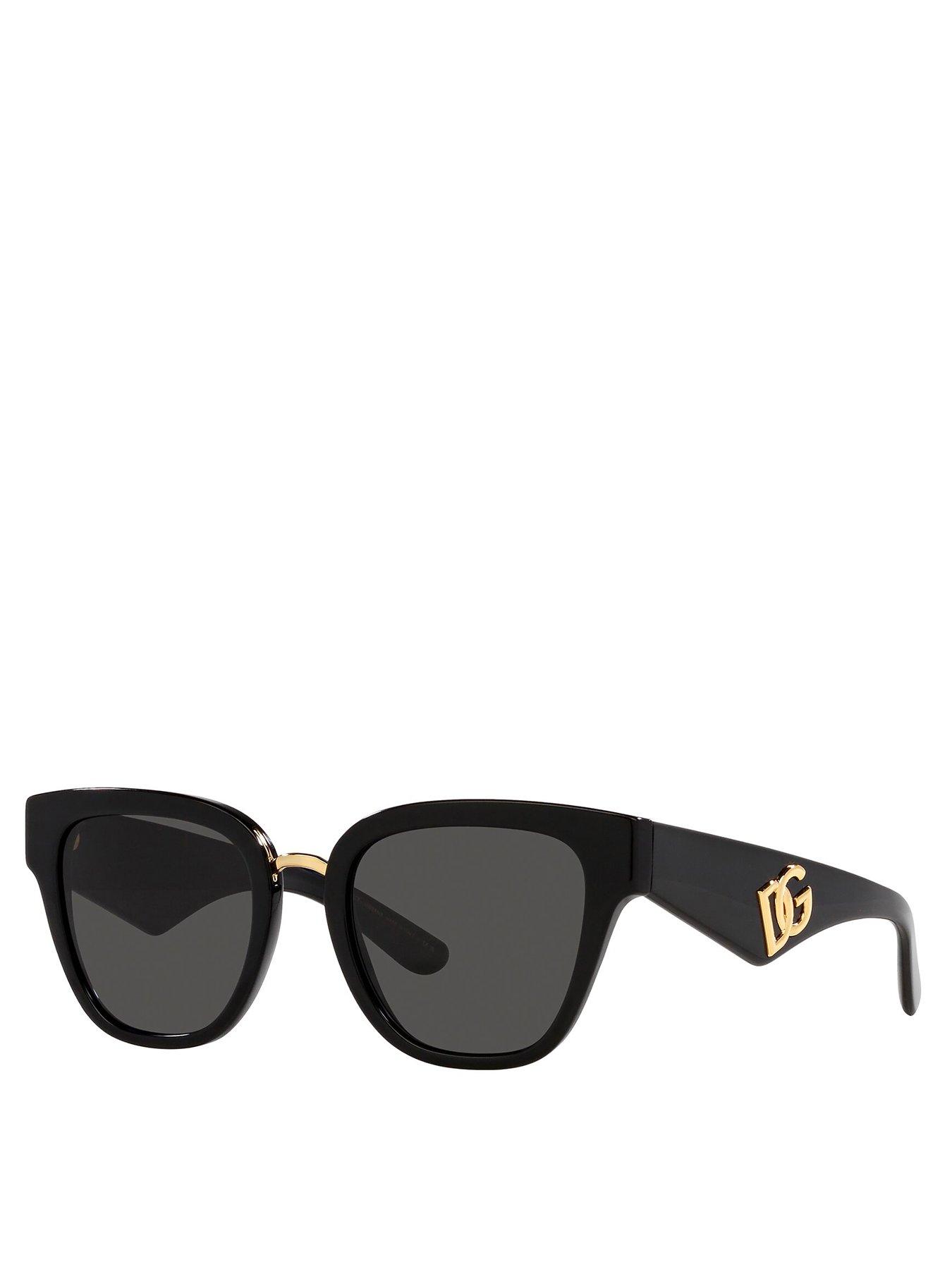 Image 1 of 4 of Dolce & Gabbana D&amp;G Butterfly Acetate Sunglasses - Black