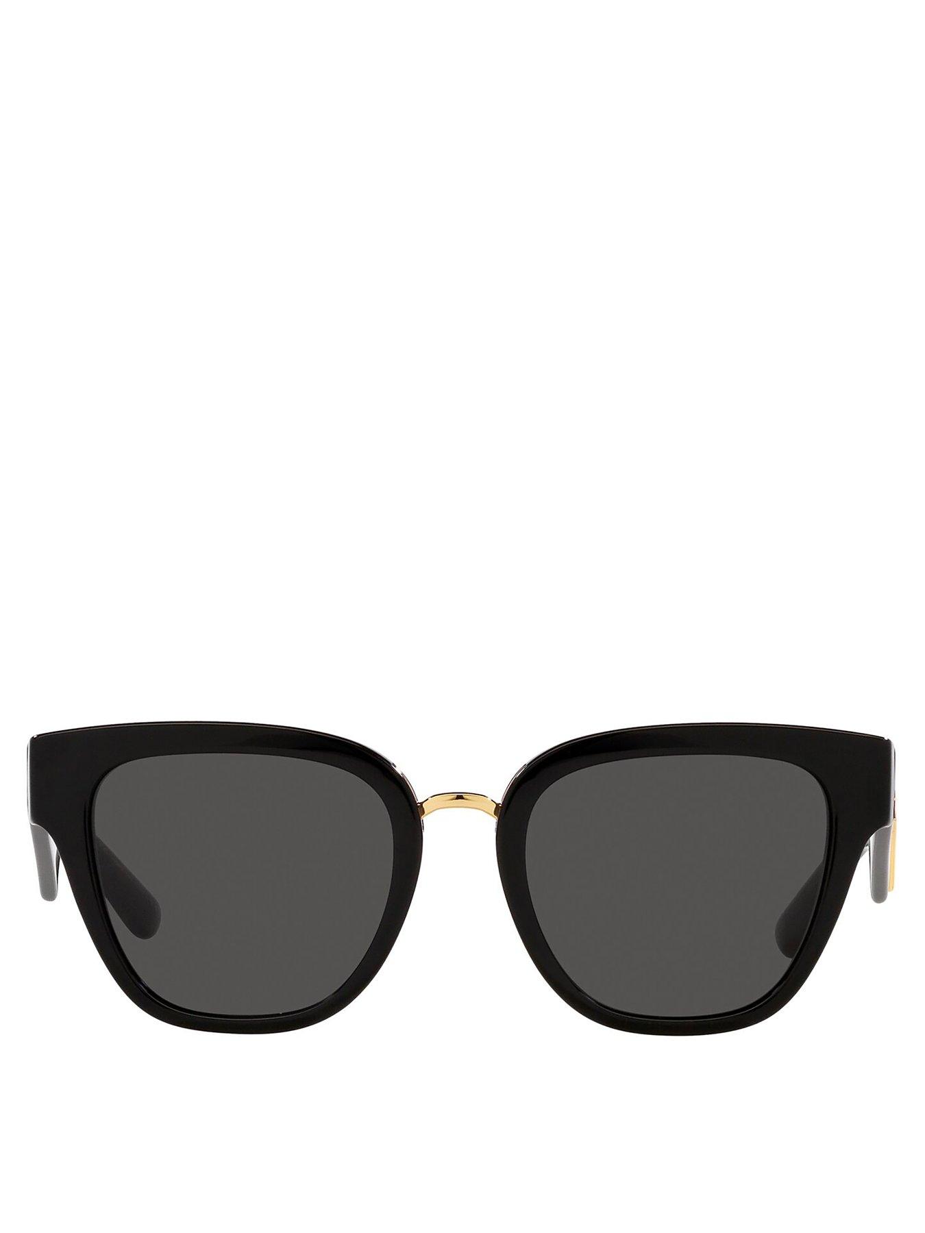 Image 3 of 4 of Dolce & Gabbana D&amp;G Butterfly Acetate Sunglasses - Black