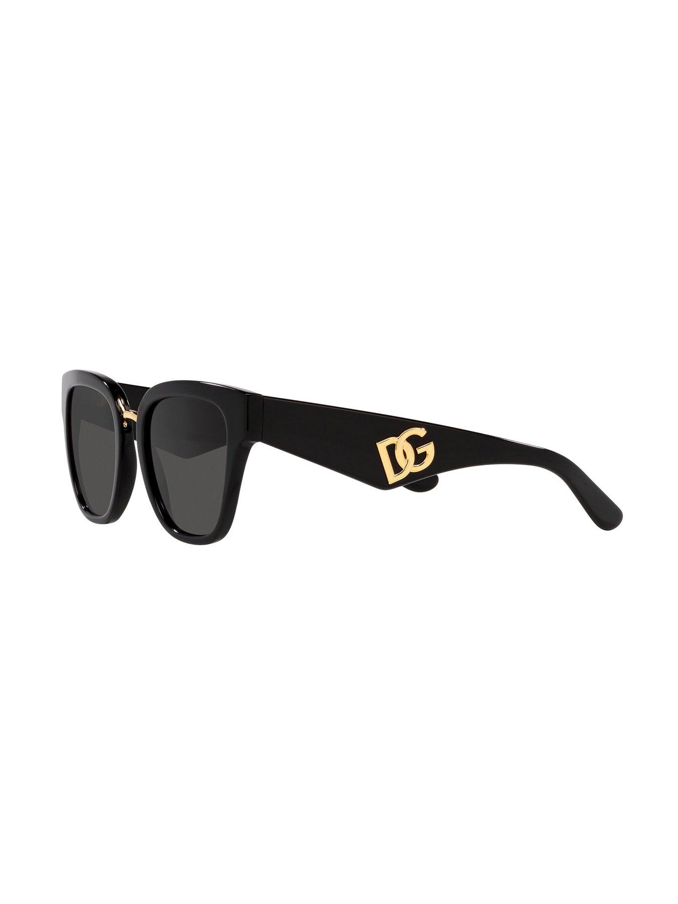 Image 4 of 4 of Dolce & Gabbana D&amp;G Butterfly Acetate Sunglasses - Black