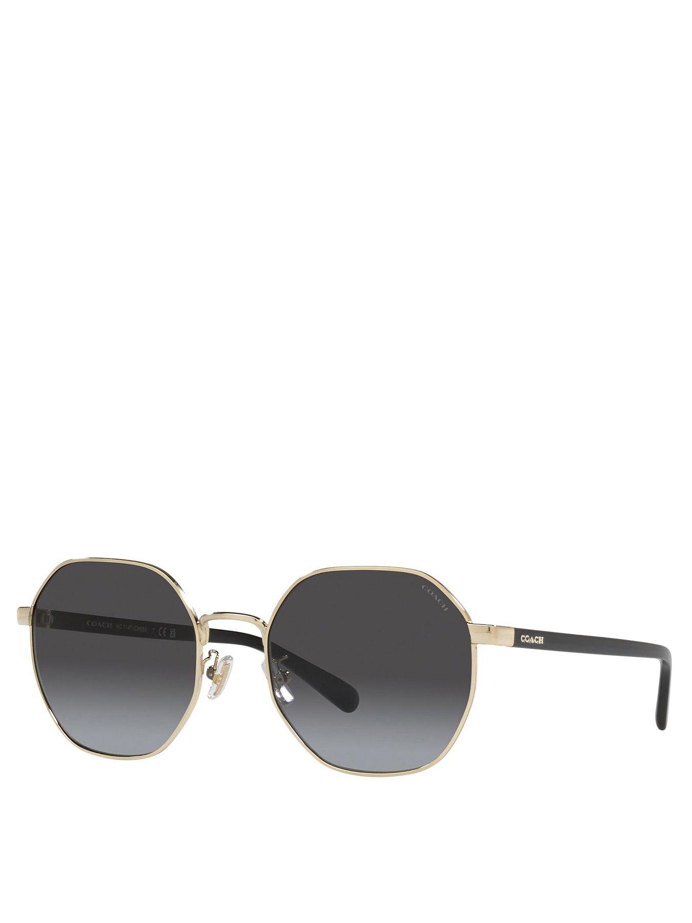 Coach sunglasses round best sale