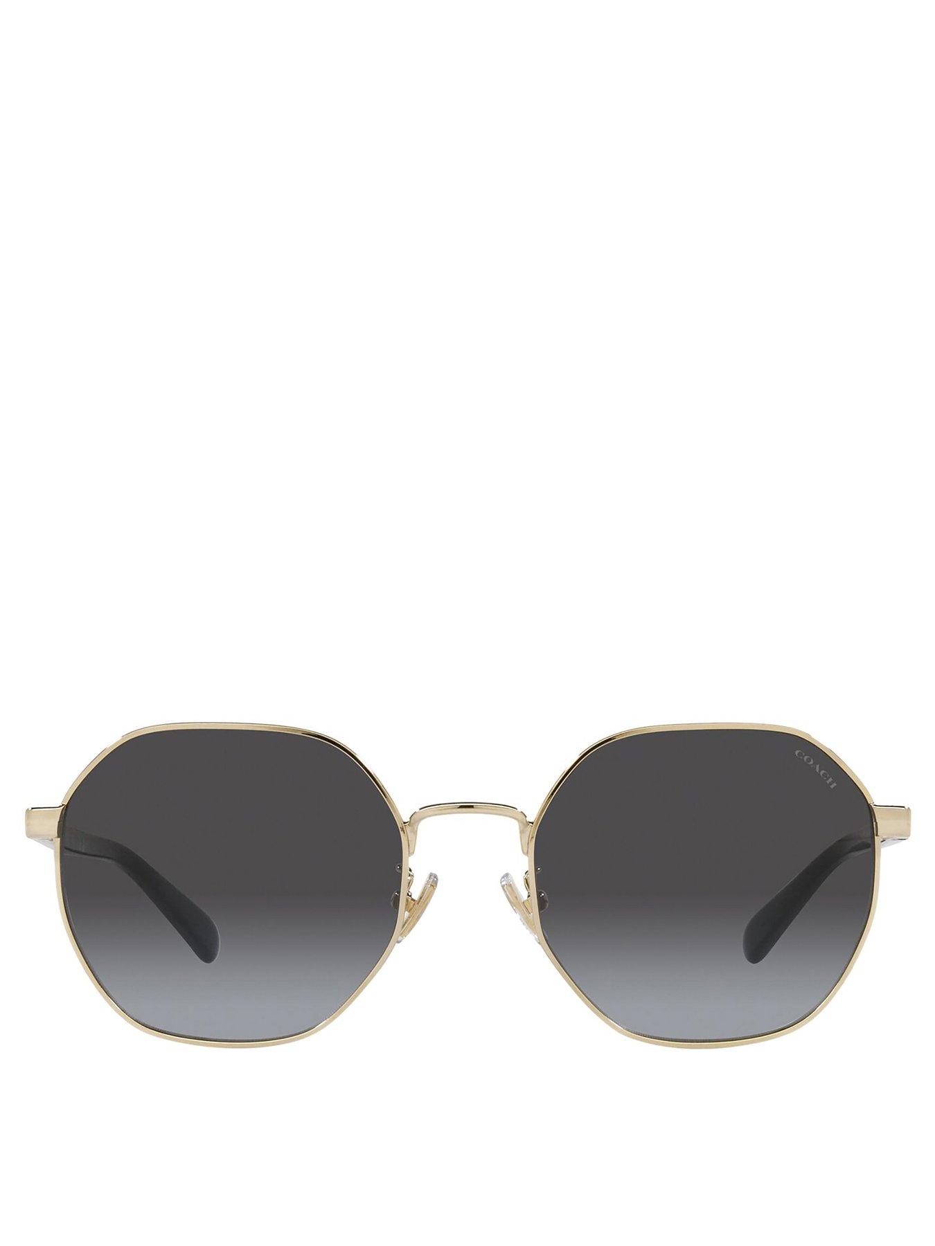 Image 3 of 4 of COACH Irregular Metal Sunglasses