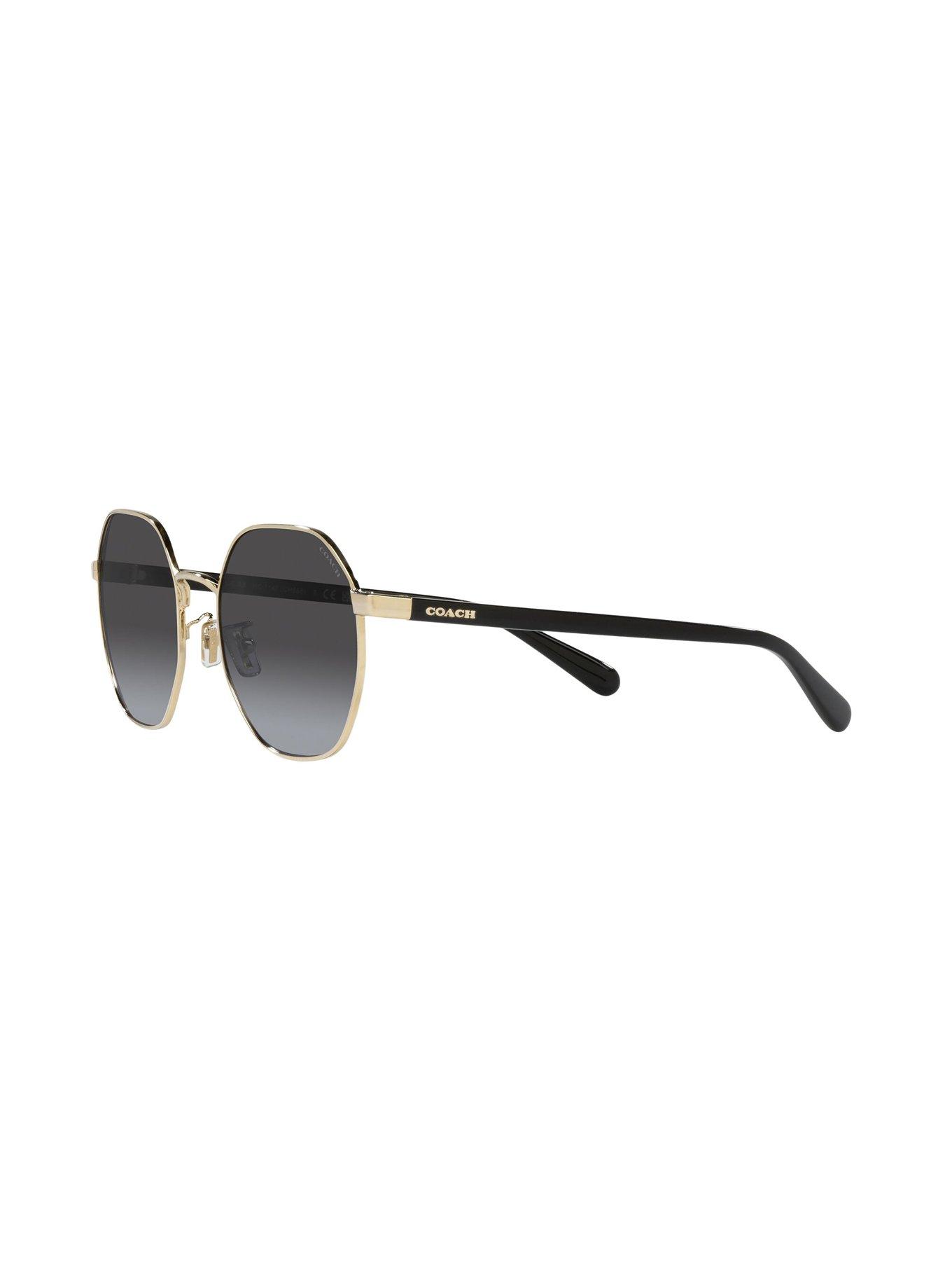 Image 4 of 4 of COACH Irregular Metal Sunglasses