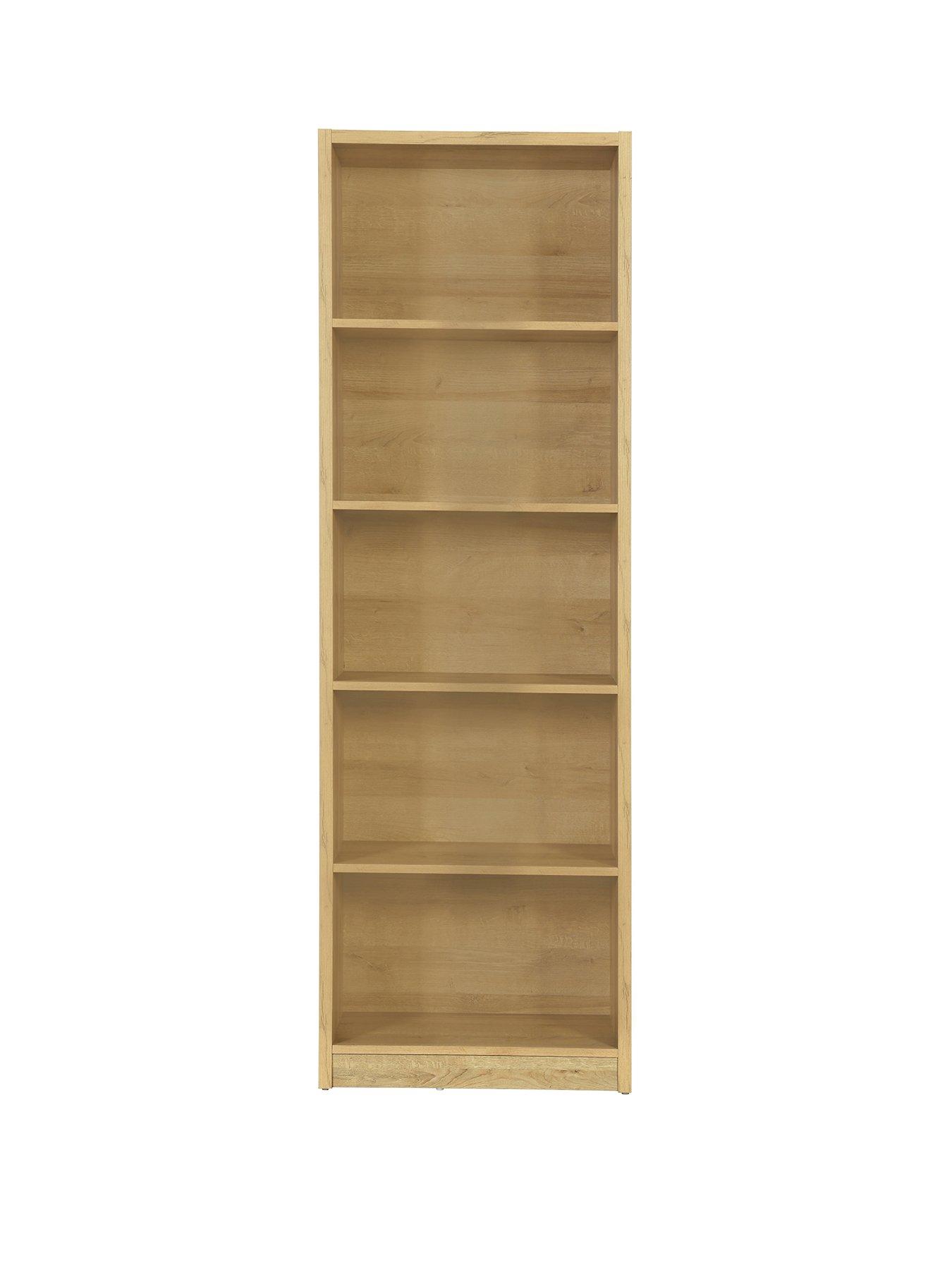 very-home-metro-tall-wide-bookcase-oak--fscreg-certifiedstillFront