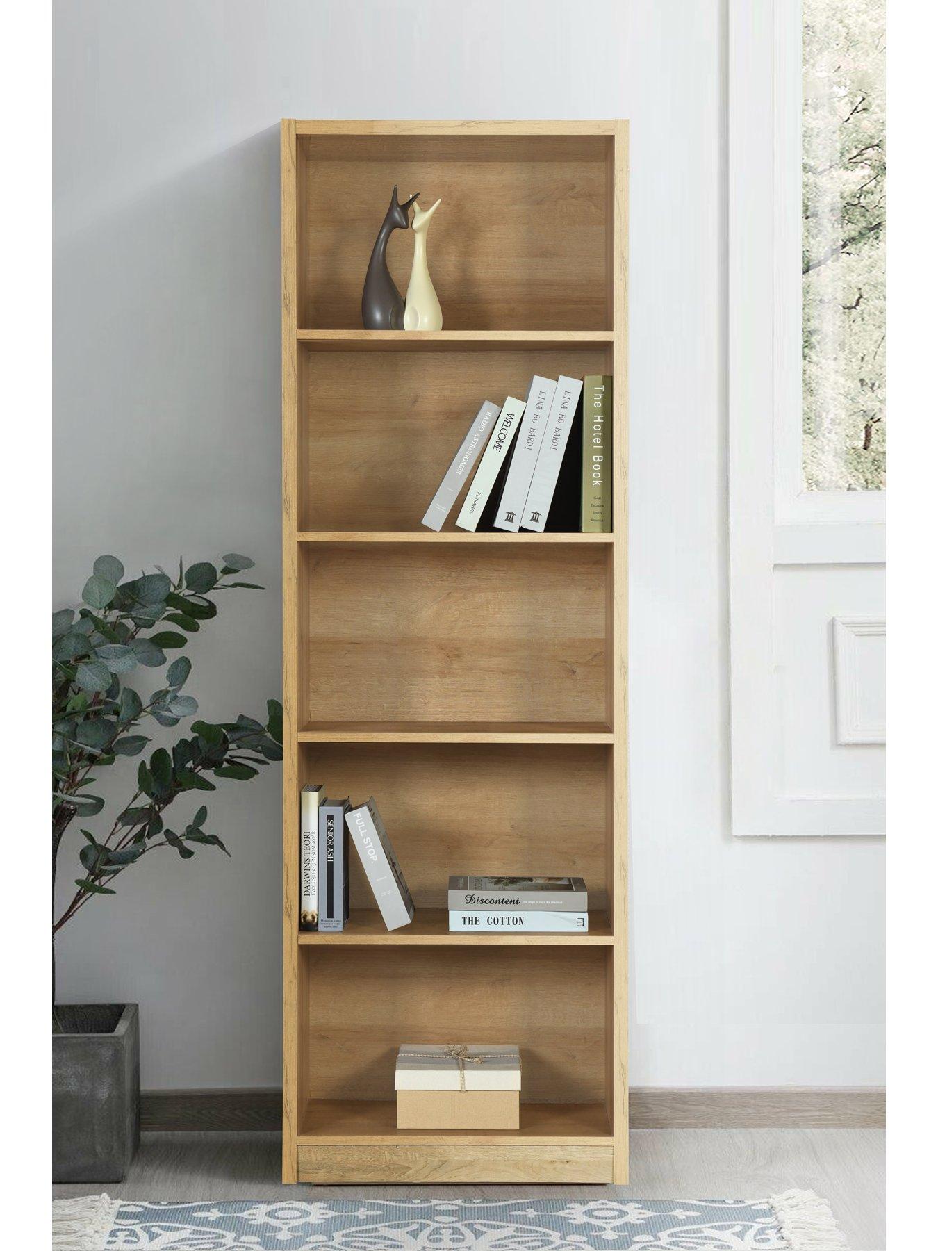 Image 4 of 6 of The Very Collection Metro Tall Wide Bookcase - Oak- FSC&reg; Certified