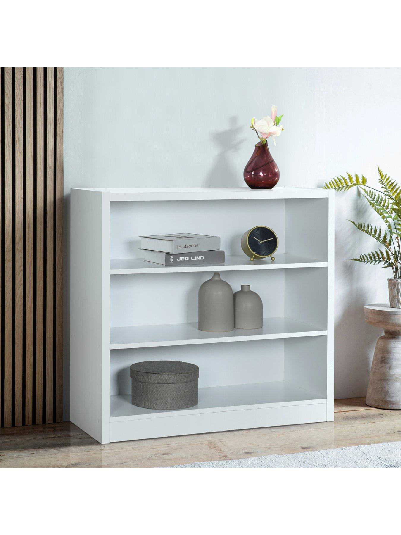 Image 1 of 6 of The Very Collection Metro Small Wide Bookcase - White - FSC&reg; Certified