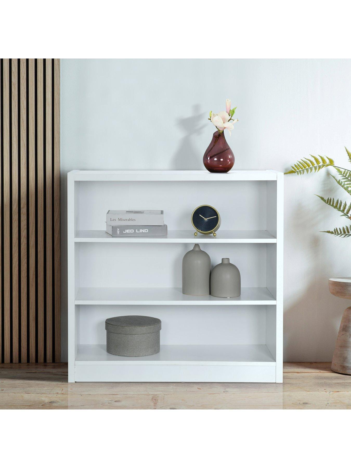 Image 4 of 6 of The Very Collection Metro Small Wide Bookcase - White - FSC&reg; Certified