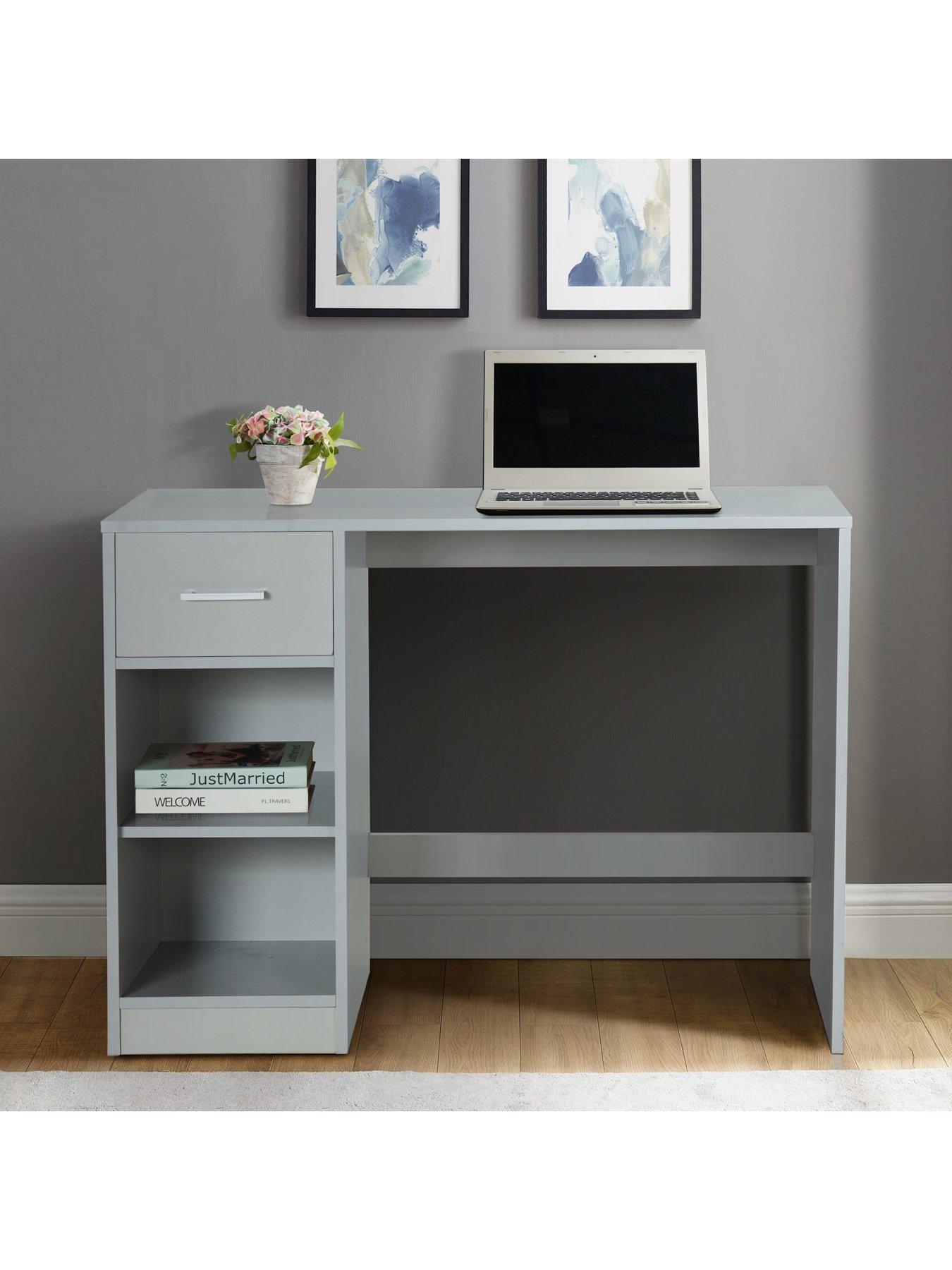 Image 4 of 6 of The Very Collection Metro 1 Drawer&nbsp;Desk - Grey&nbsp;- FSC&reg; Certified