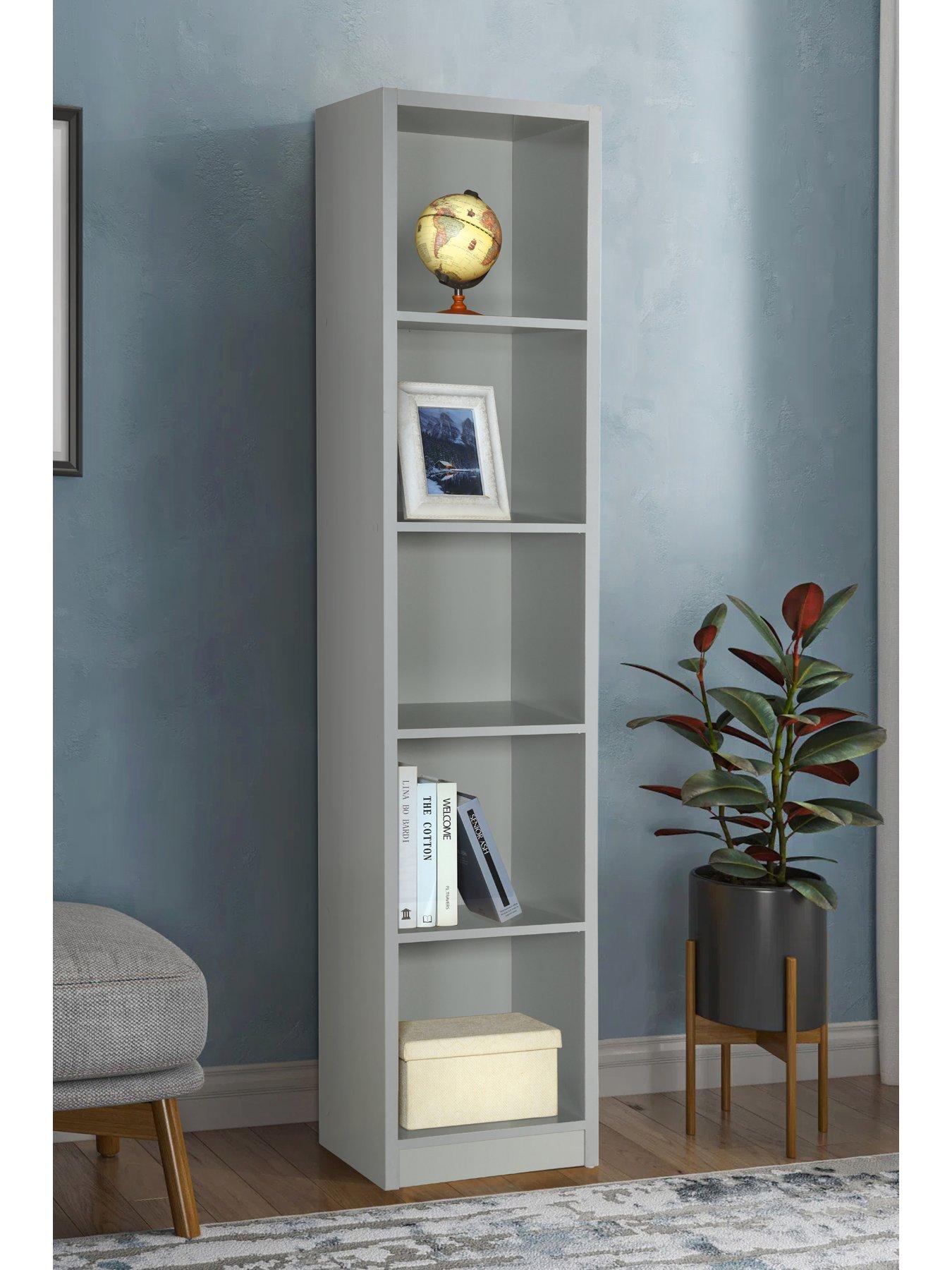 Image 4 of 6 of The Very Collection Metro Tall Bookcase - Grey - FSC&reg; Certified