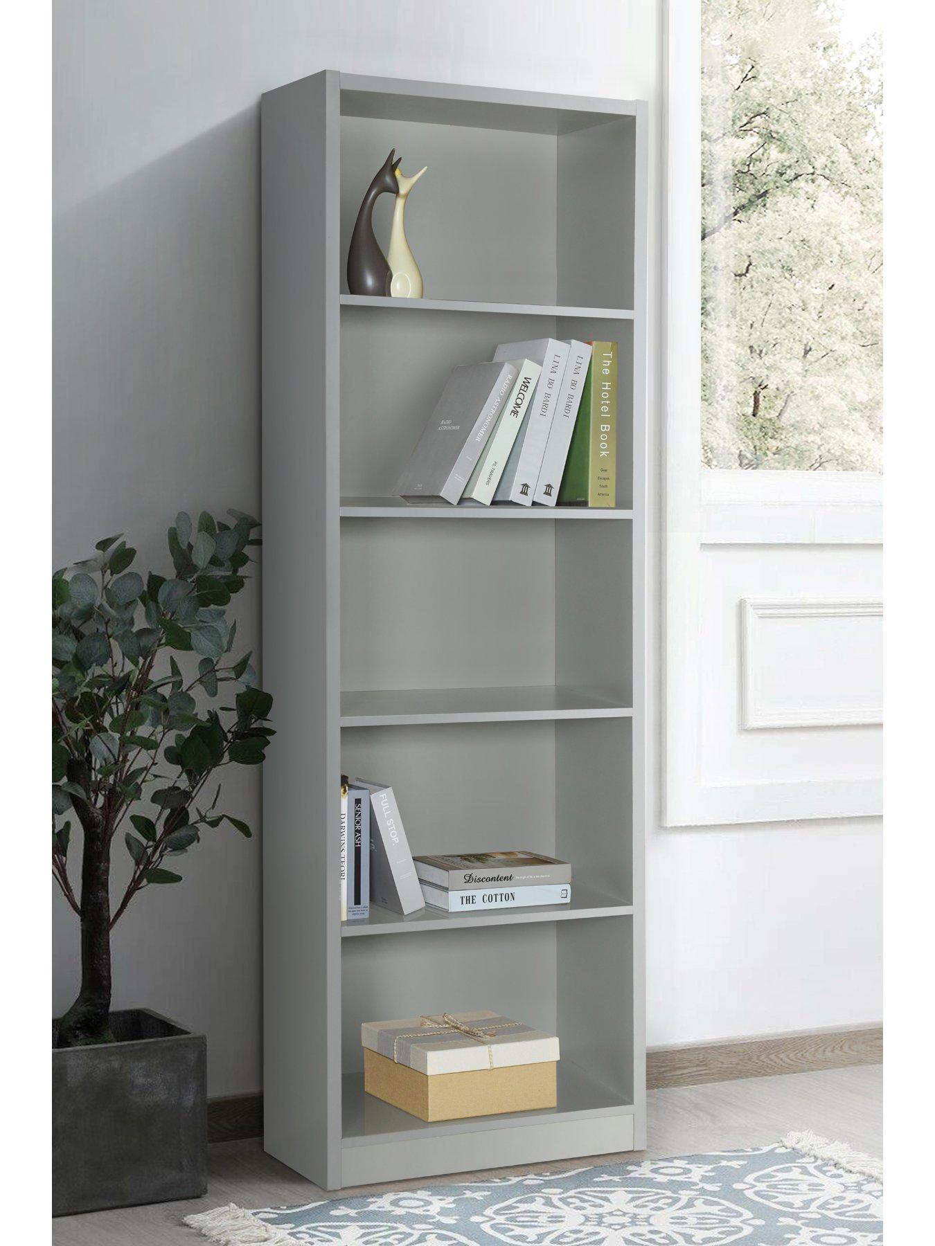 very-home-metro-tall-wide-bookcase-grey-fscreg-certified