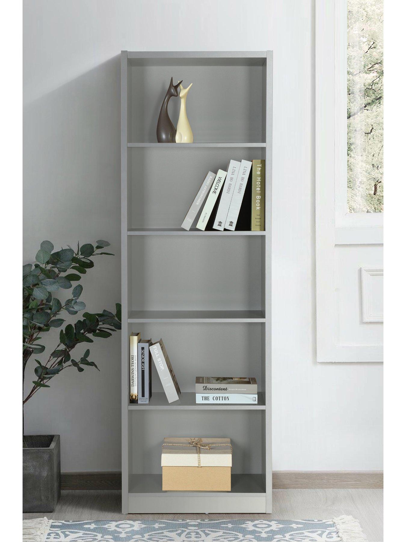 Image 4 of 6 of The Very Collection Metro Tall Wide Bookcase - Grey - FSC&reg; Certified