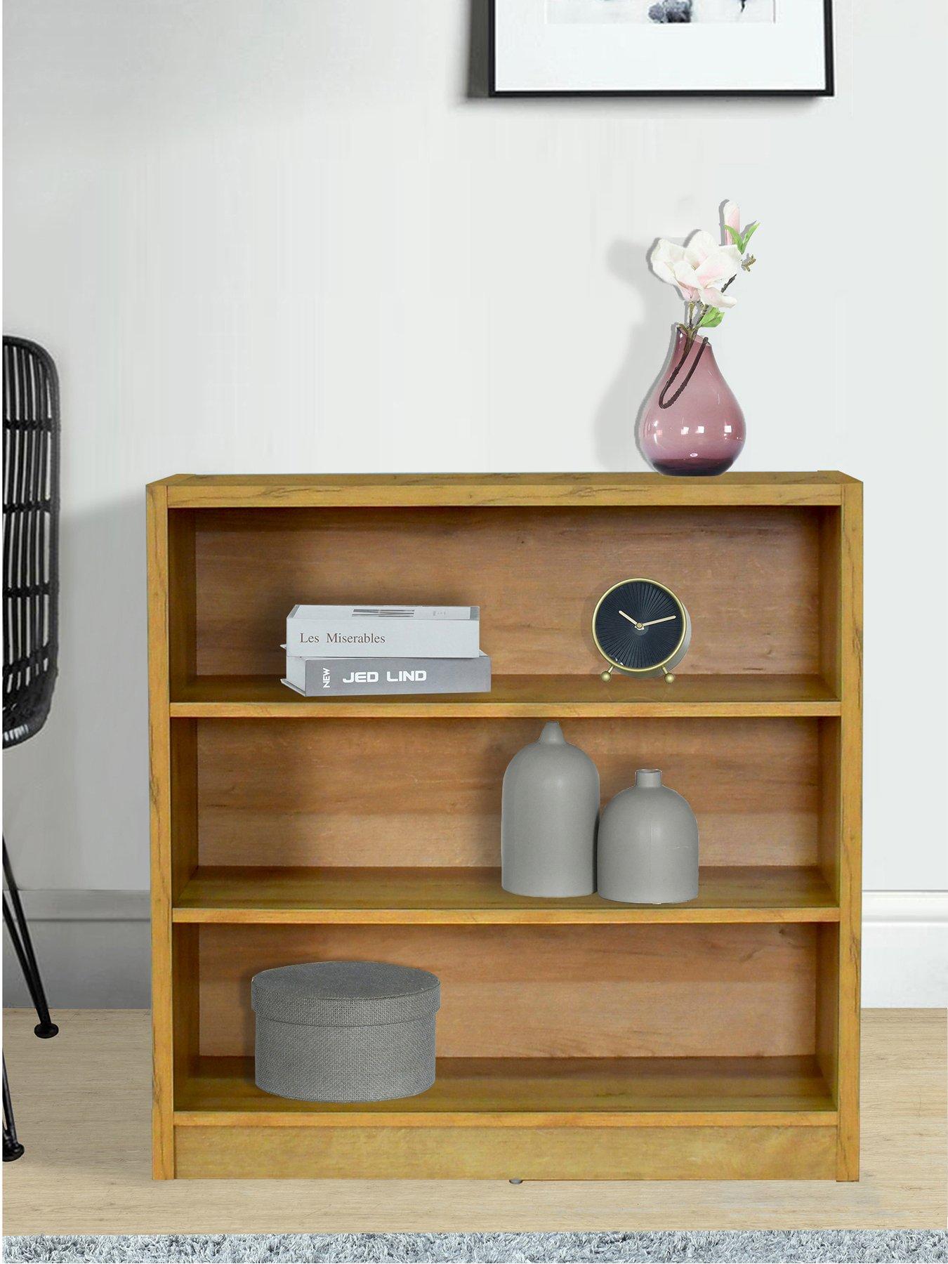 Image 4 of 6 of The Very Collection Metro Small Wide Bookcase - Oak - FSC&reg; Certified