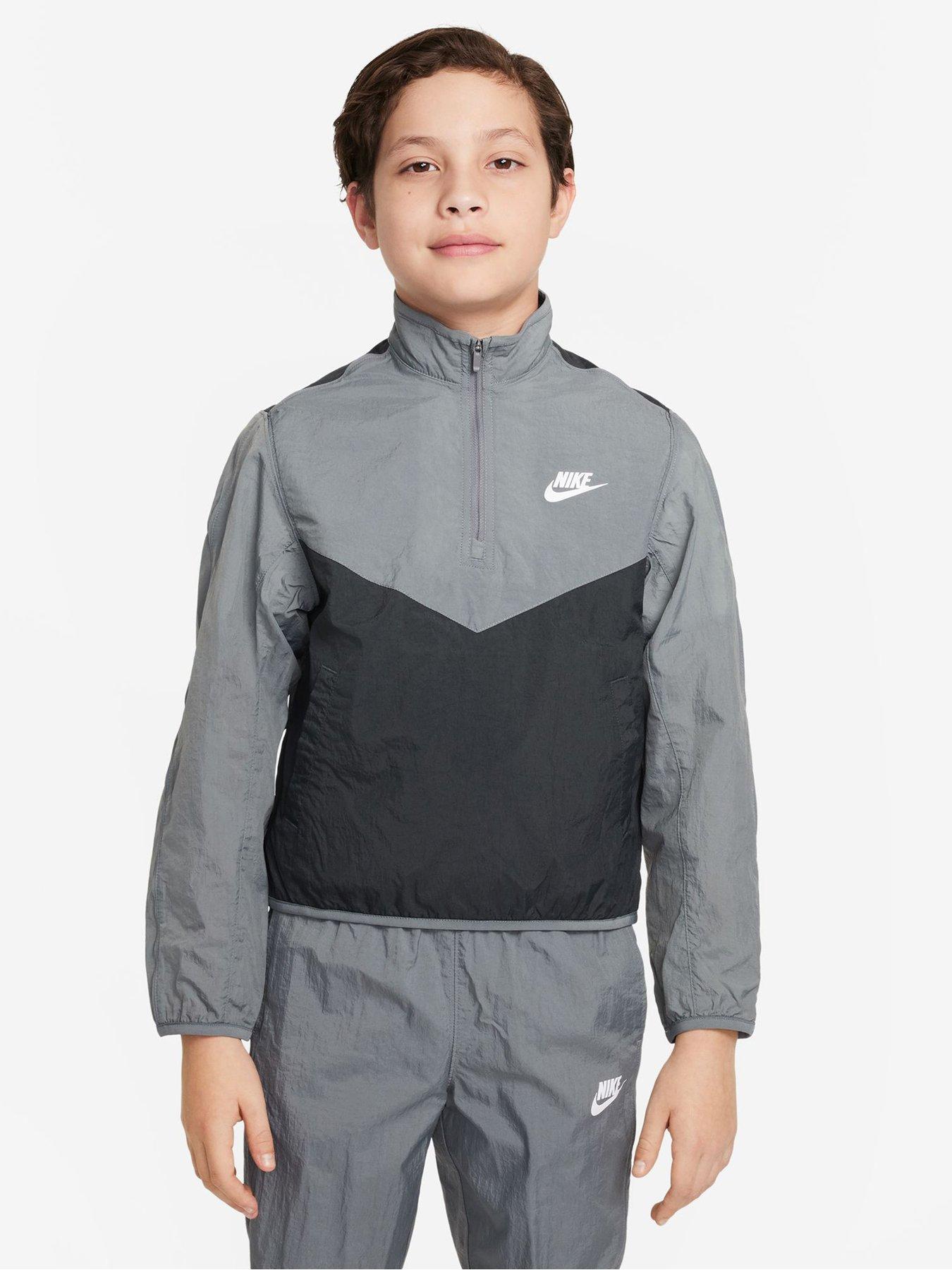 Nike quarter zip tracksuit hotsell