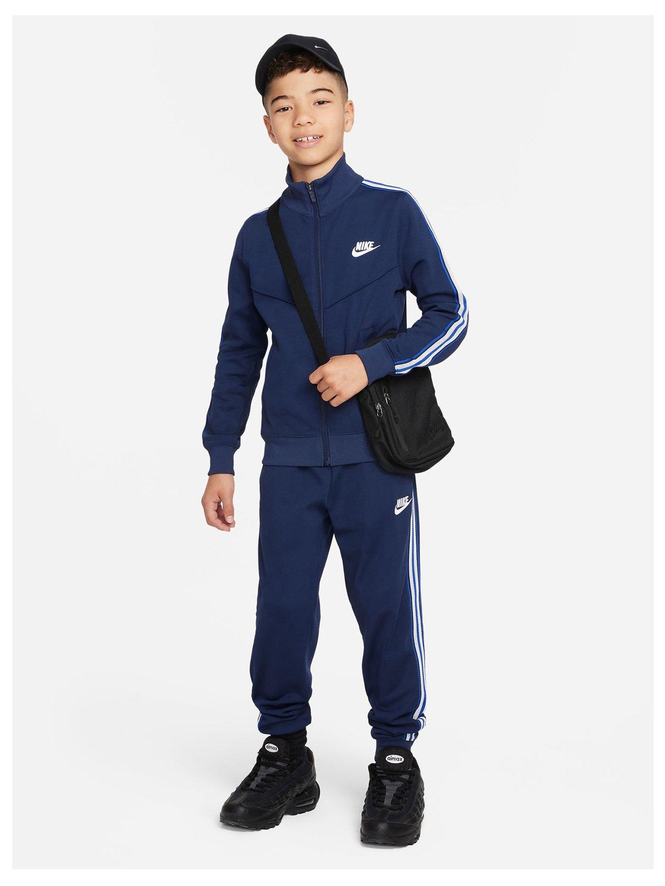 Nike poly best sale taped tracksuit