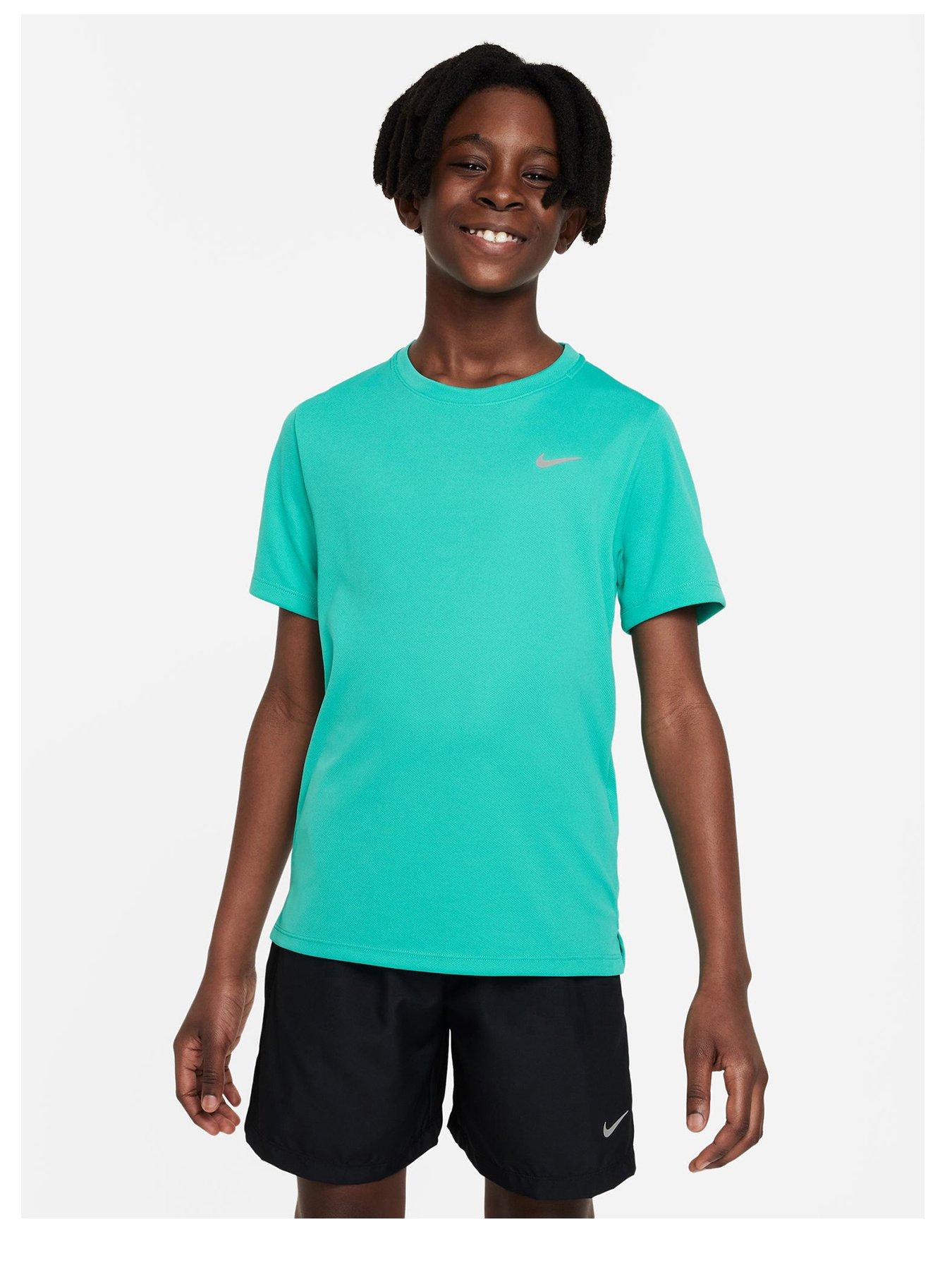 Nike miler t shirt sales green