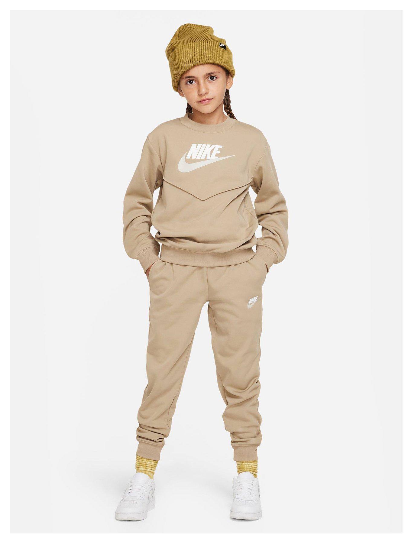 Nike Club Fleece Tracksuit - Brown