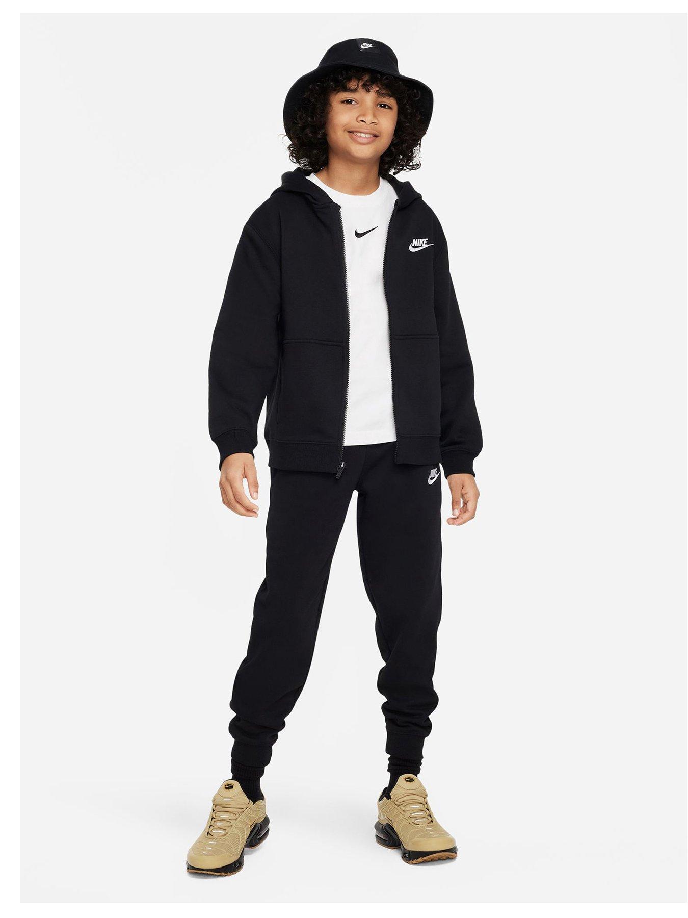 Nike tracksuit cheap white and black