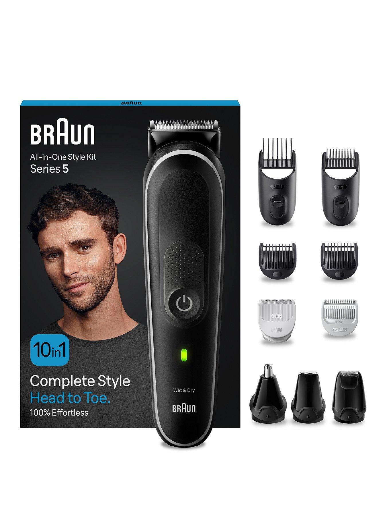 Image of Braun Braun All-In-One Style Kit Series 5 MGK5440, 10-in-1 Kit For Beard, Hair, Manscaping  &  More