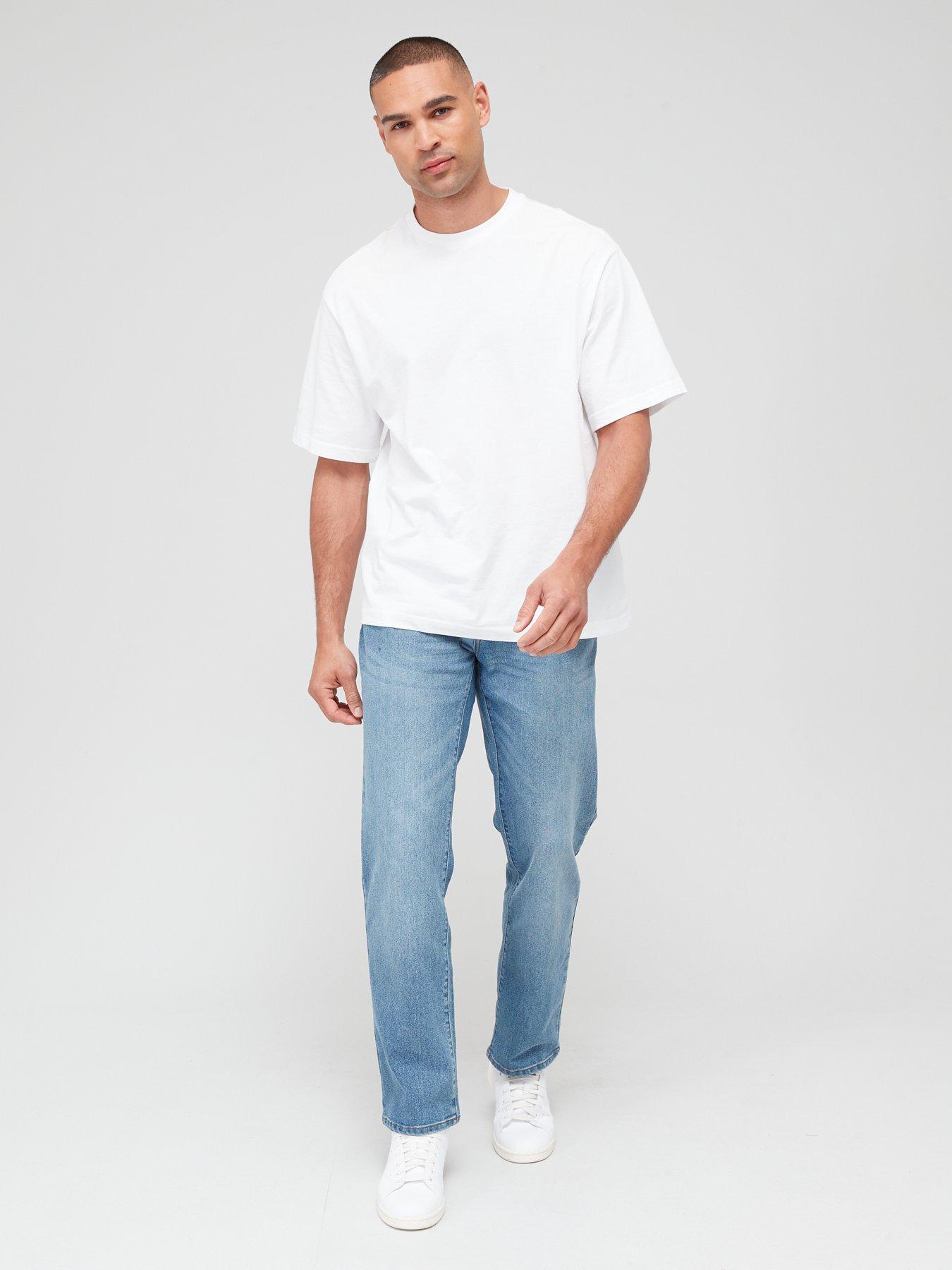 Calvin Klein Tapered Coolmax Jeans - Mid Blue