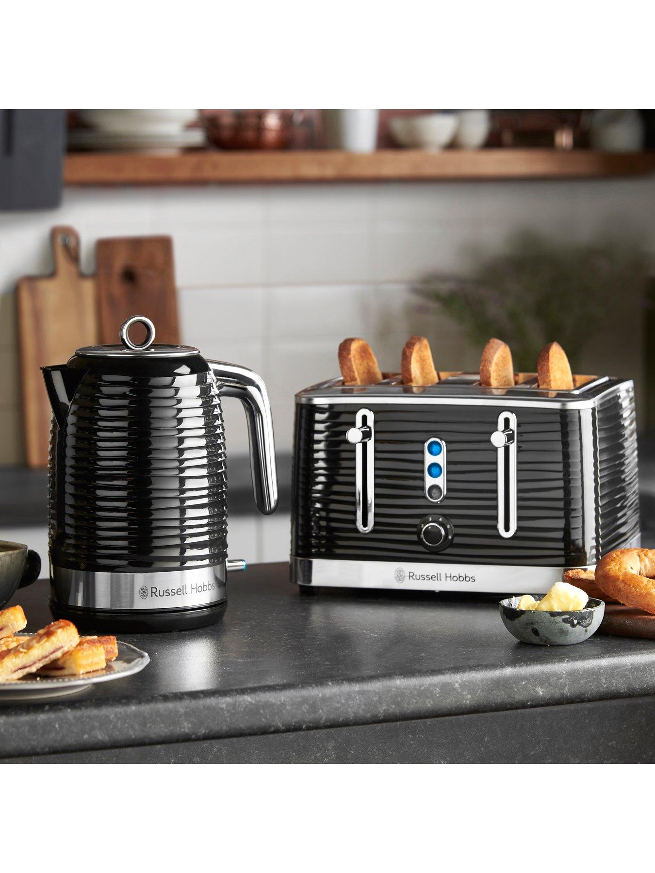 Image 2 of 6 of Russell Hobbs Inspire Black Kettle &amp; Toaster Bundle