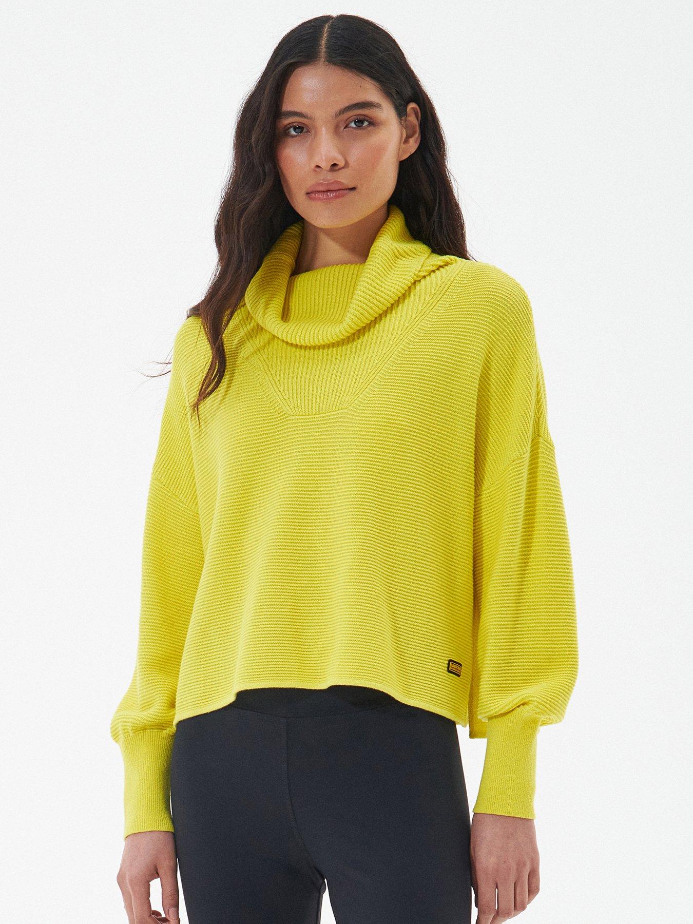 Barbour sweater store womens yellow