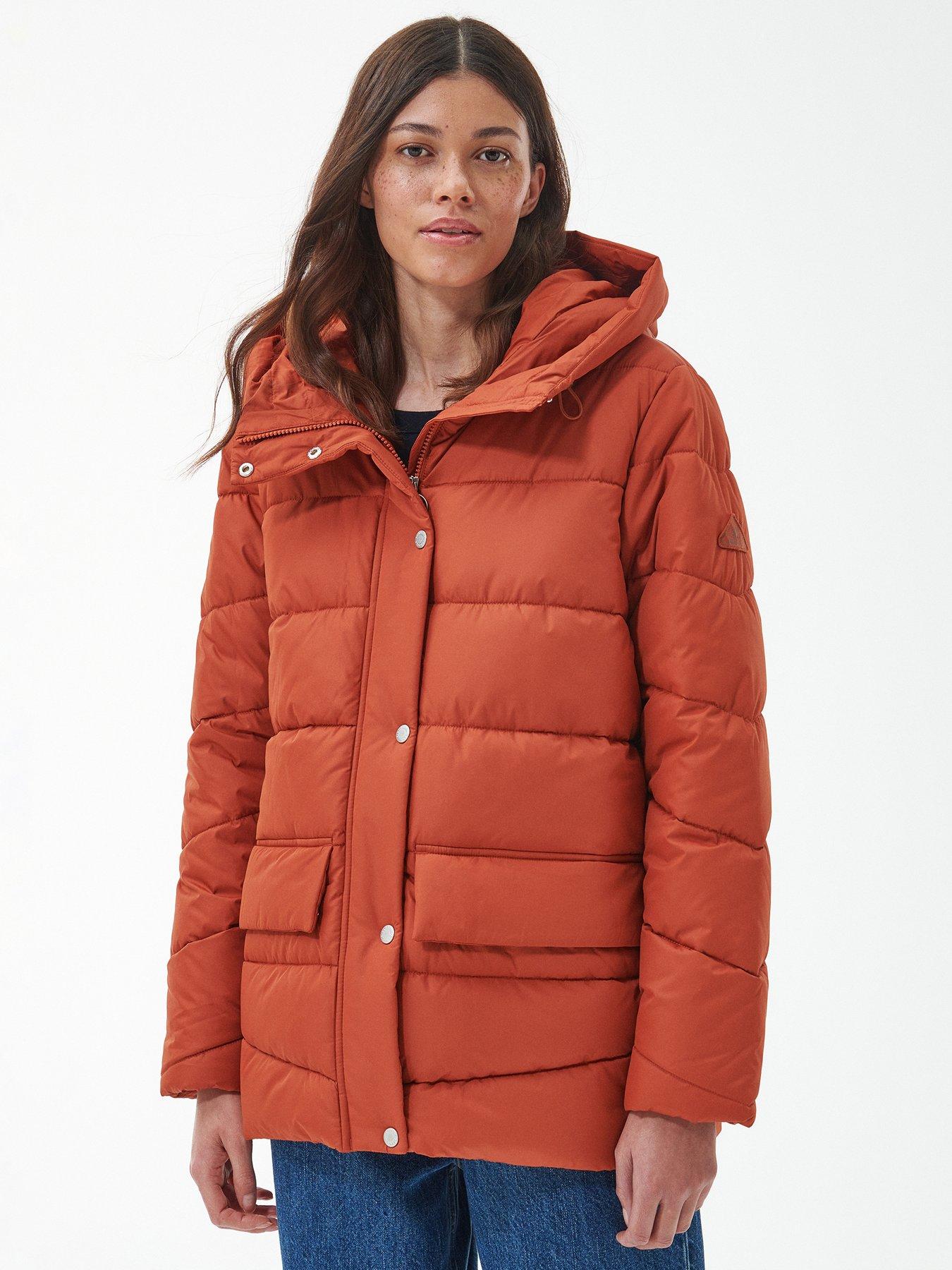 Orange barbour clearance coat