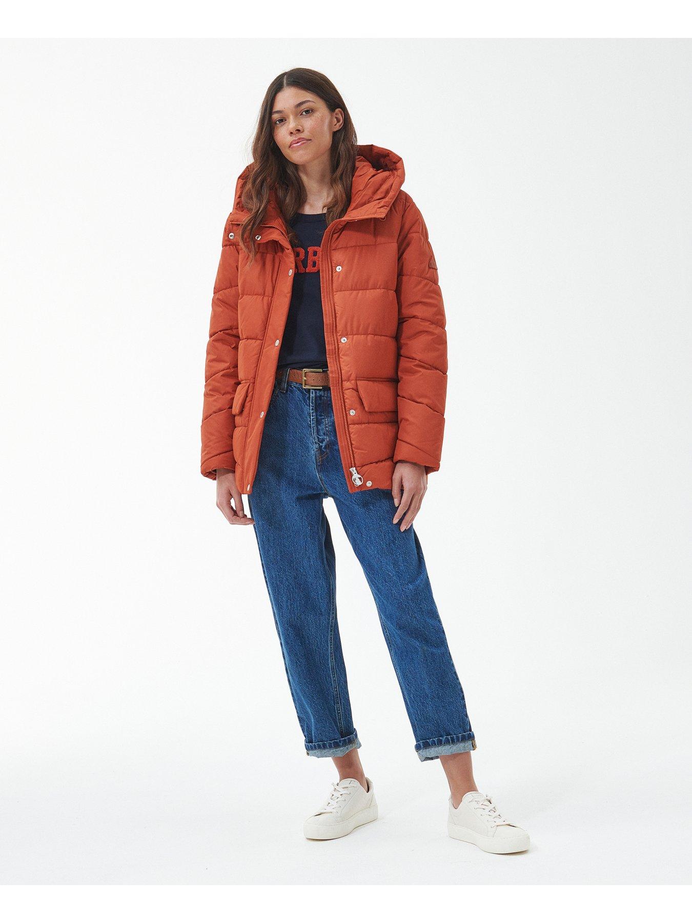 Orange barbour coat new arrivals