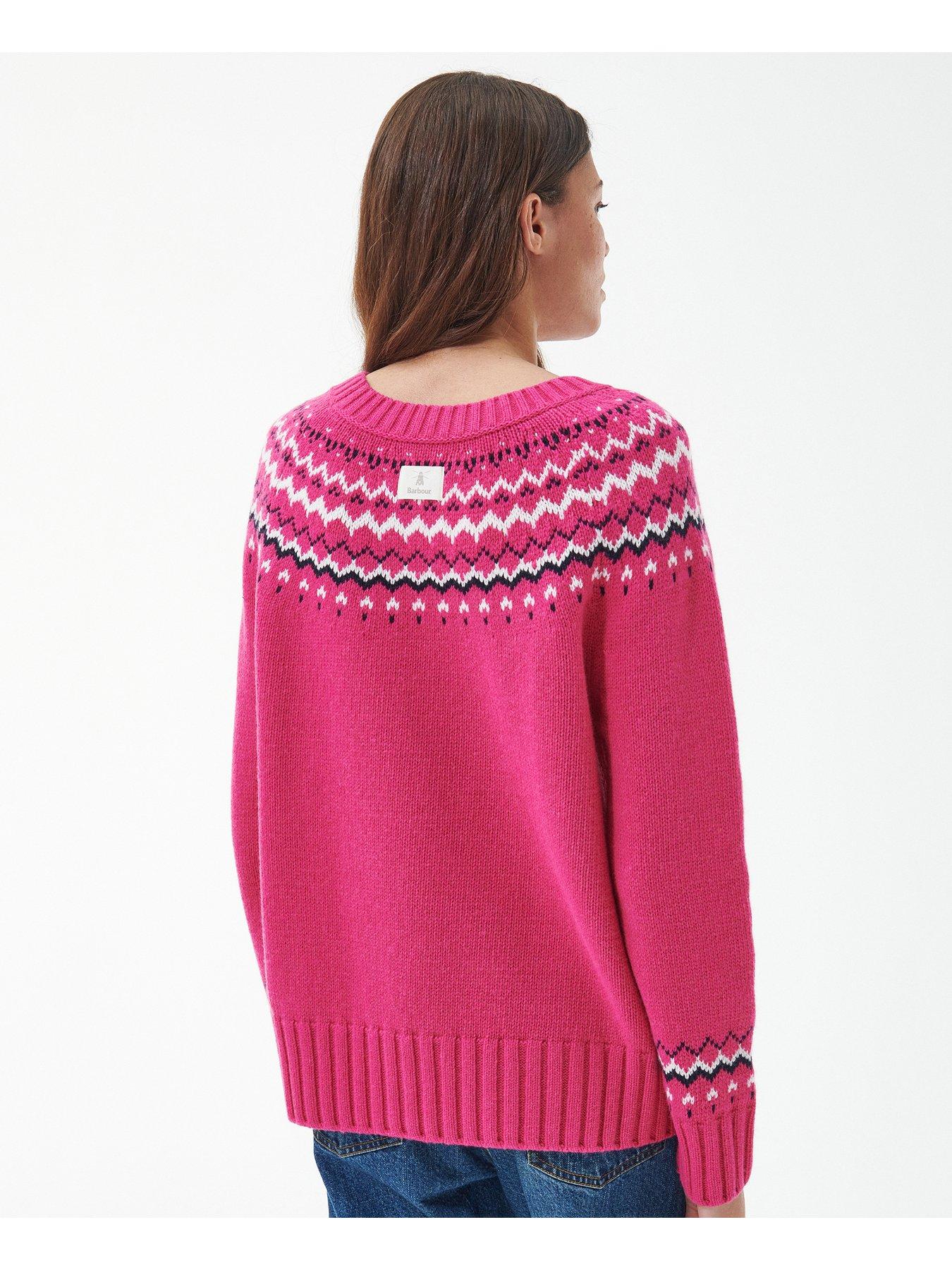 Barbour sales sweater Pink