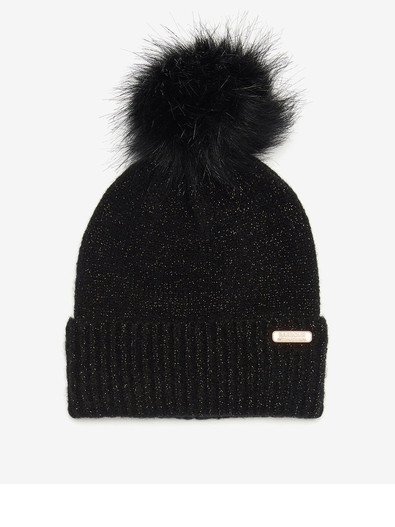 Barbour International Barbour International Sparkle Beanie  &  Scarf Gift Set - Black