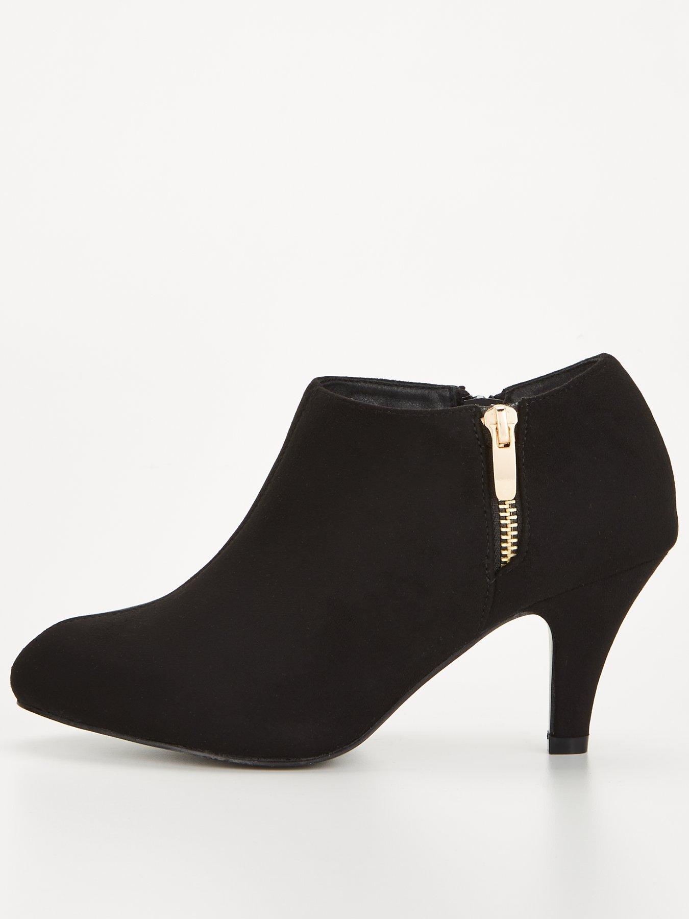 Yours Extra Wide Fit Point Slingback Mid Heel Court Shoe Black | very.co.uk