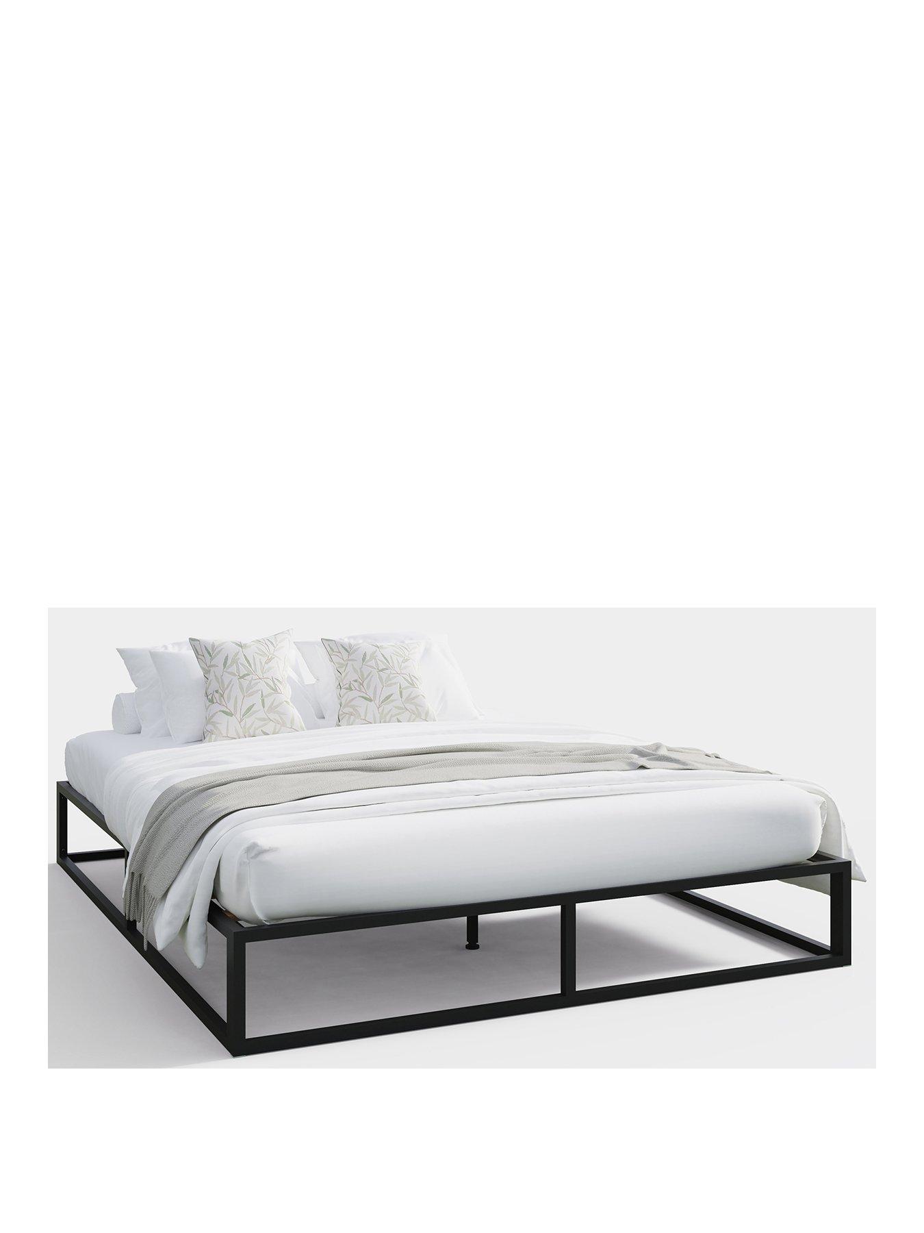 Small double metal bed deals with mattress