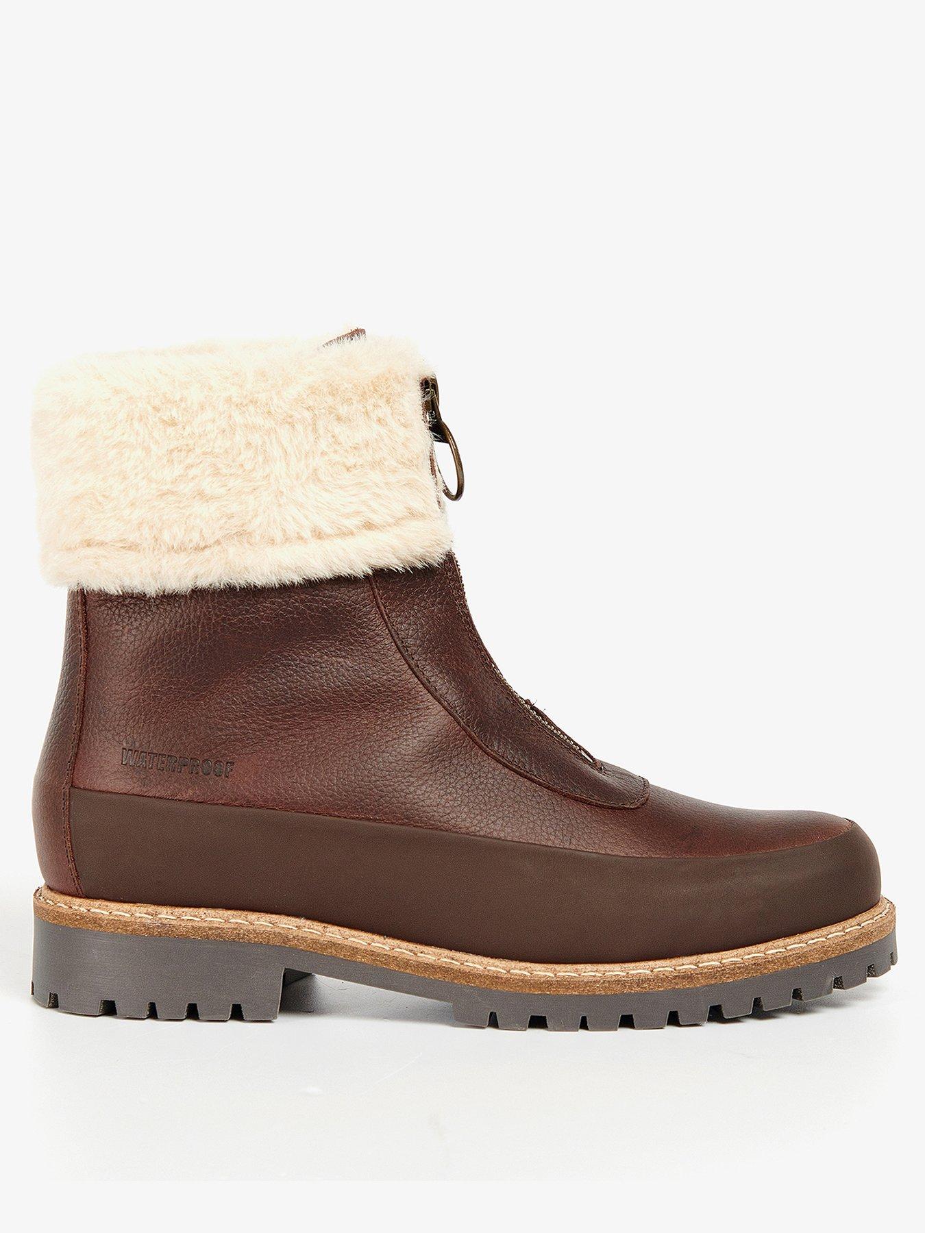 Barbour womens hot sale leather boots