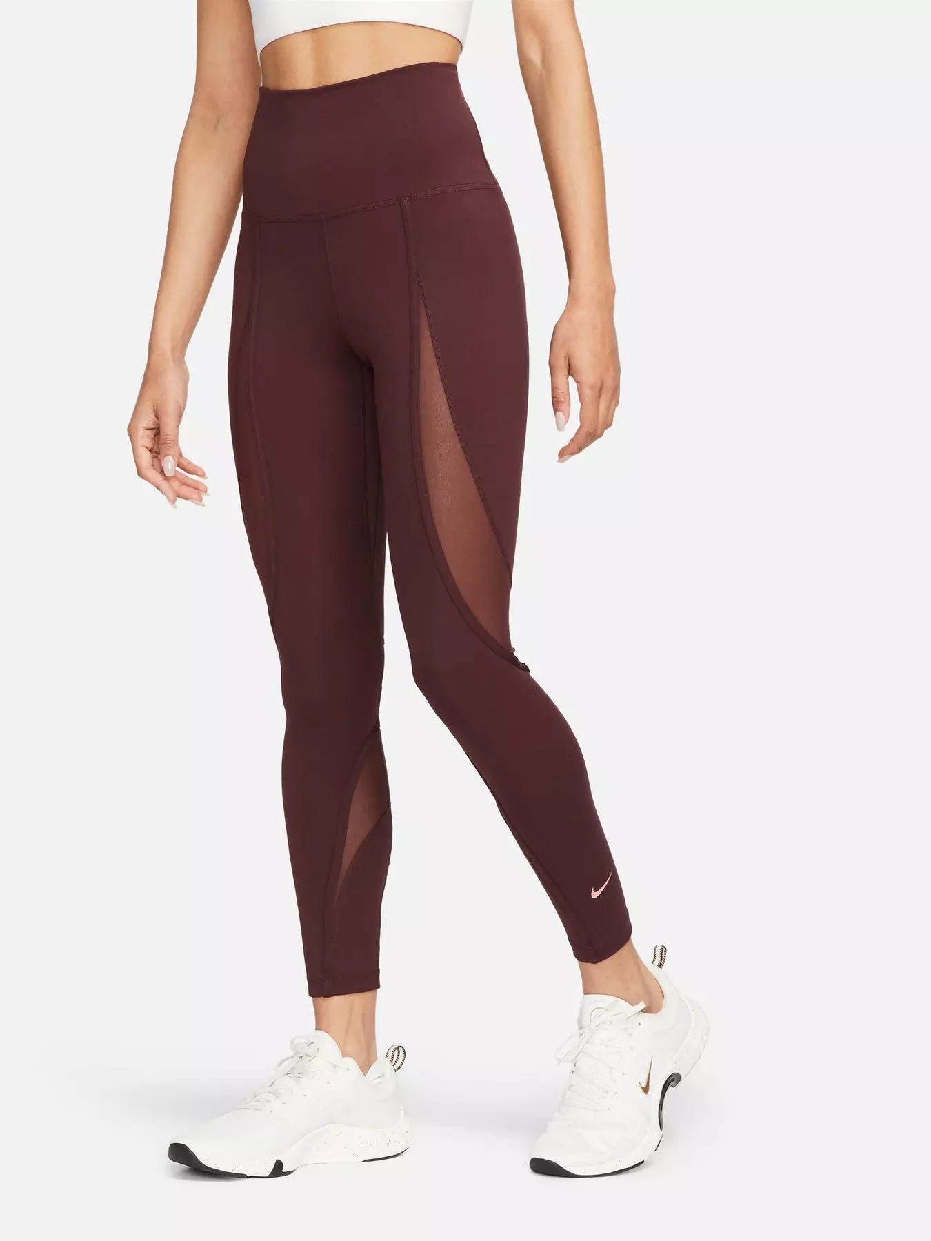 Nike One High-Waisted 7/8 Leggings - Red