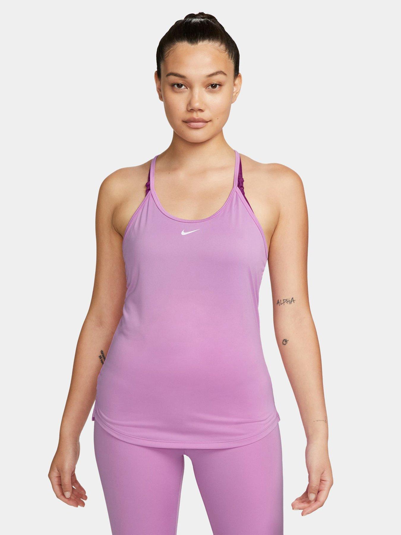 Nike Dri-FIT One Elastika Women's Standard Fit Tank Top - Pink