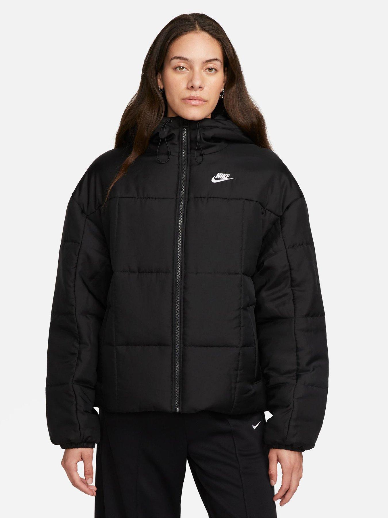 Nike white puffer jacket best sale