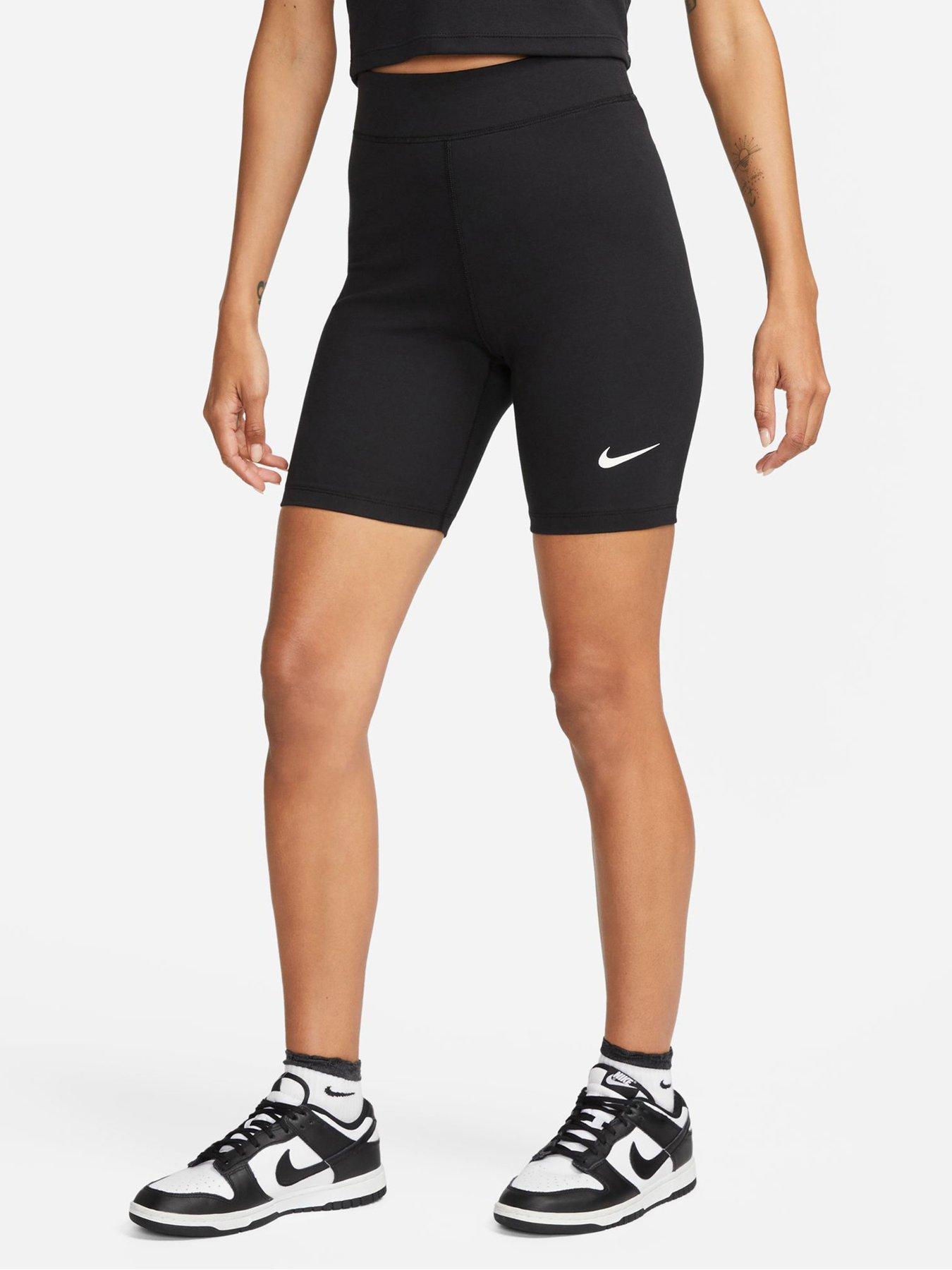 Women's shorts Nike Pro 365 Short 7in Hi Rise W - black/white, Tennis Zone