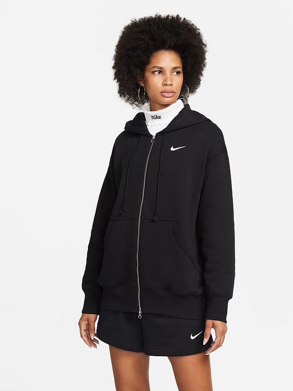 Nike Sportswear Phoenix Fleece Women's Oversized Full-Zip Hoodie - Black