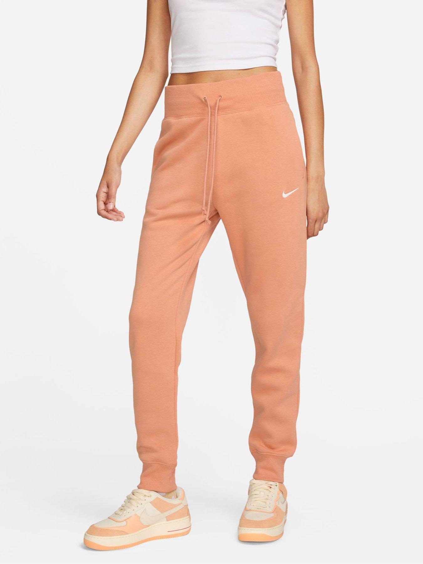 Nike Phoenix High-Waisted Wide-Leg Sweatpants - Light Brown