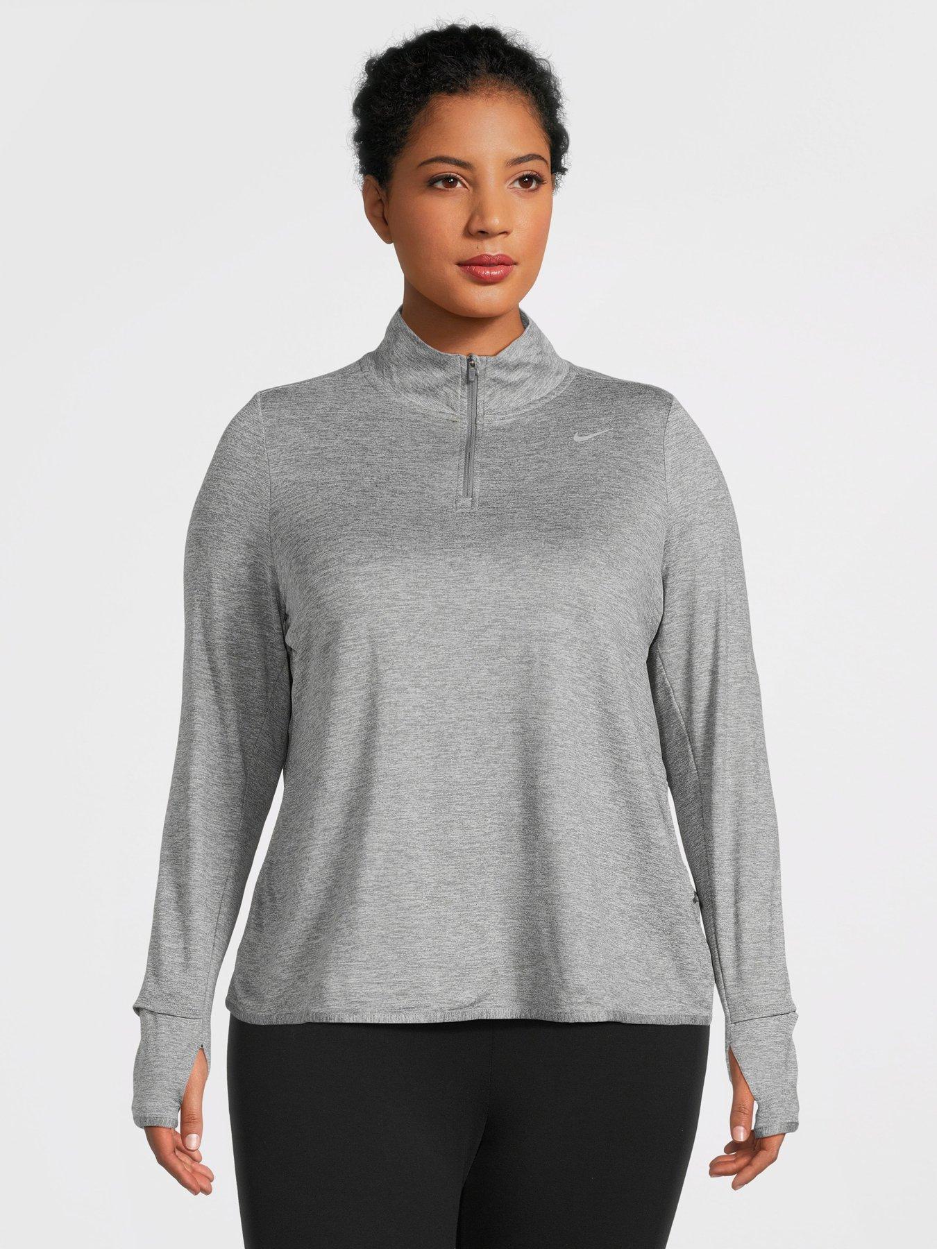 Nike Dri-FIT Swoosh 1/4-Zip Running Top - Black