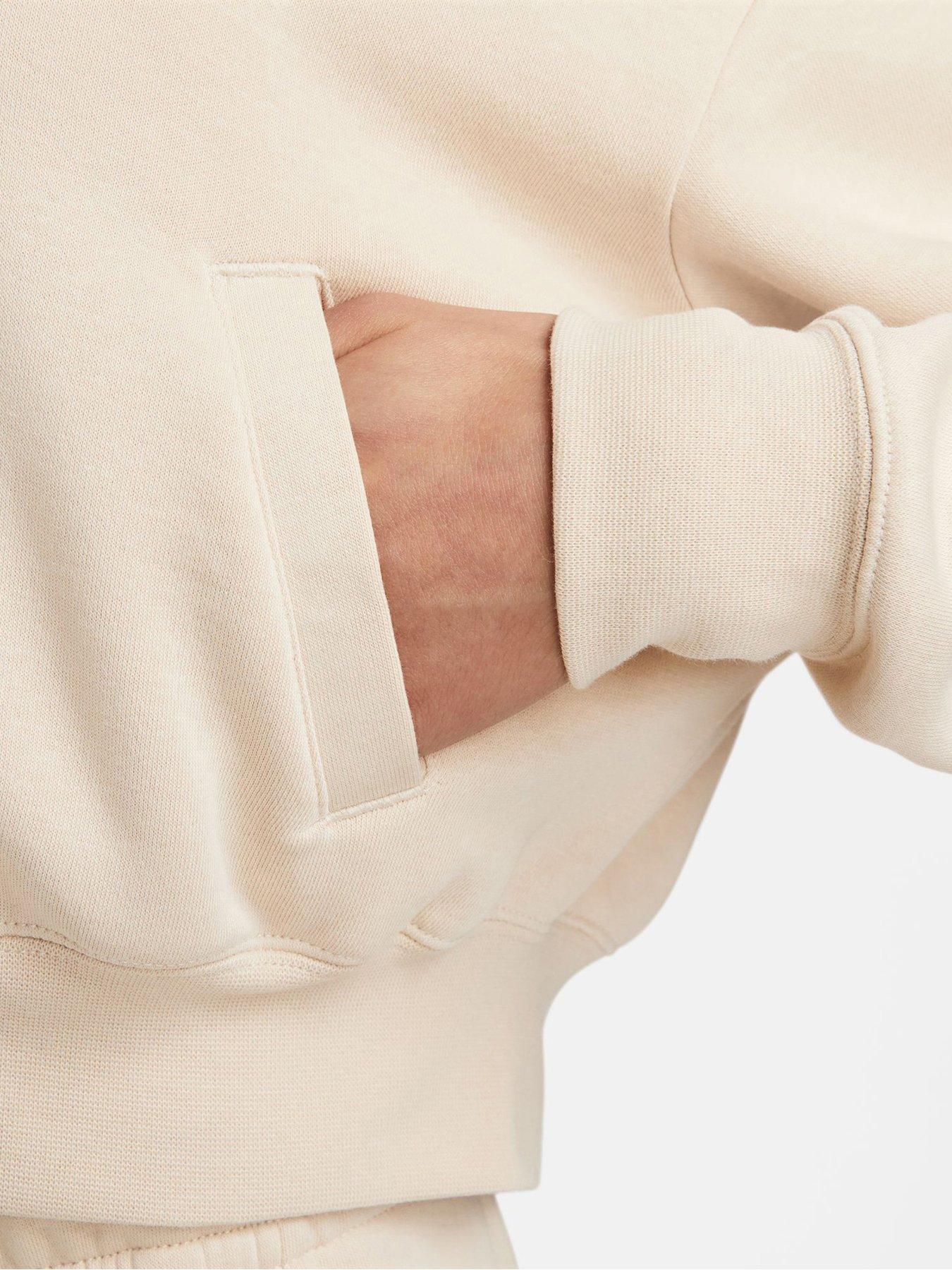 nike-sportswear-club-fleece-oversized-cropped-full-zip-jacket-beigedetail