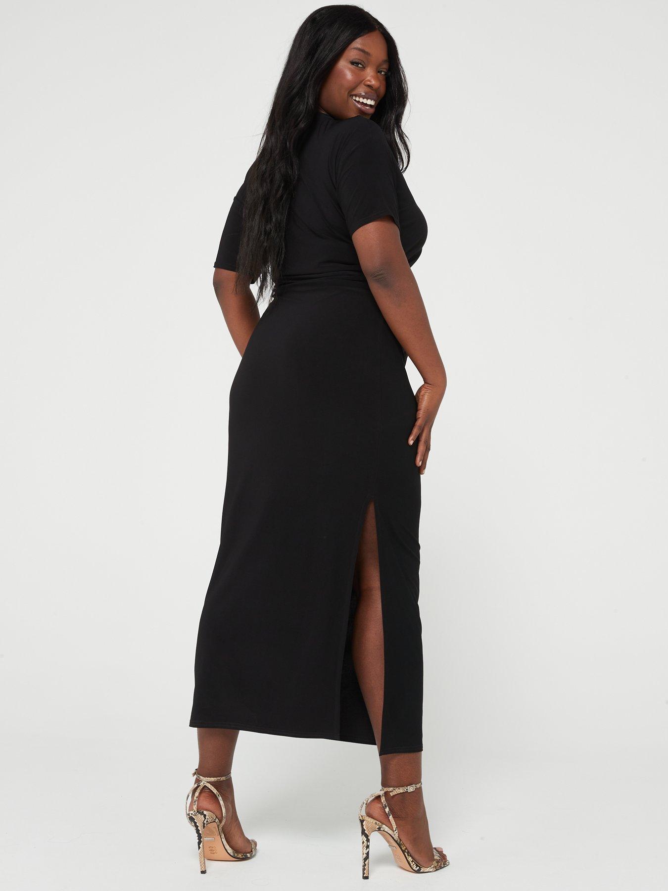 v-by-very-curve-maxi-t-shirt-dress-blackstillFront