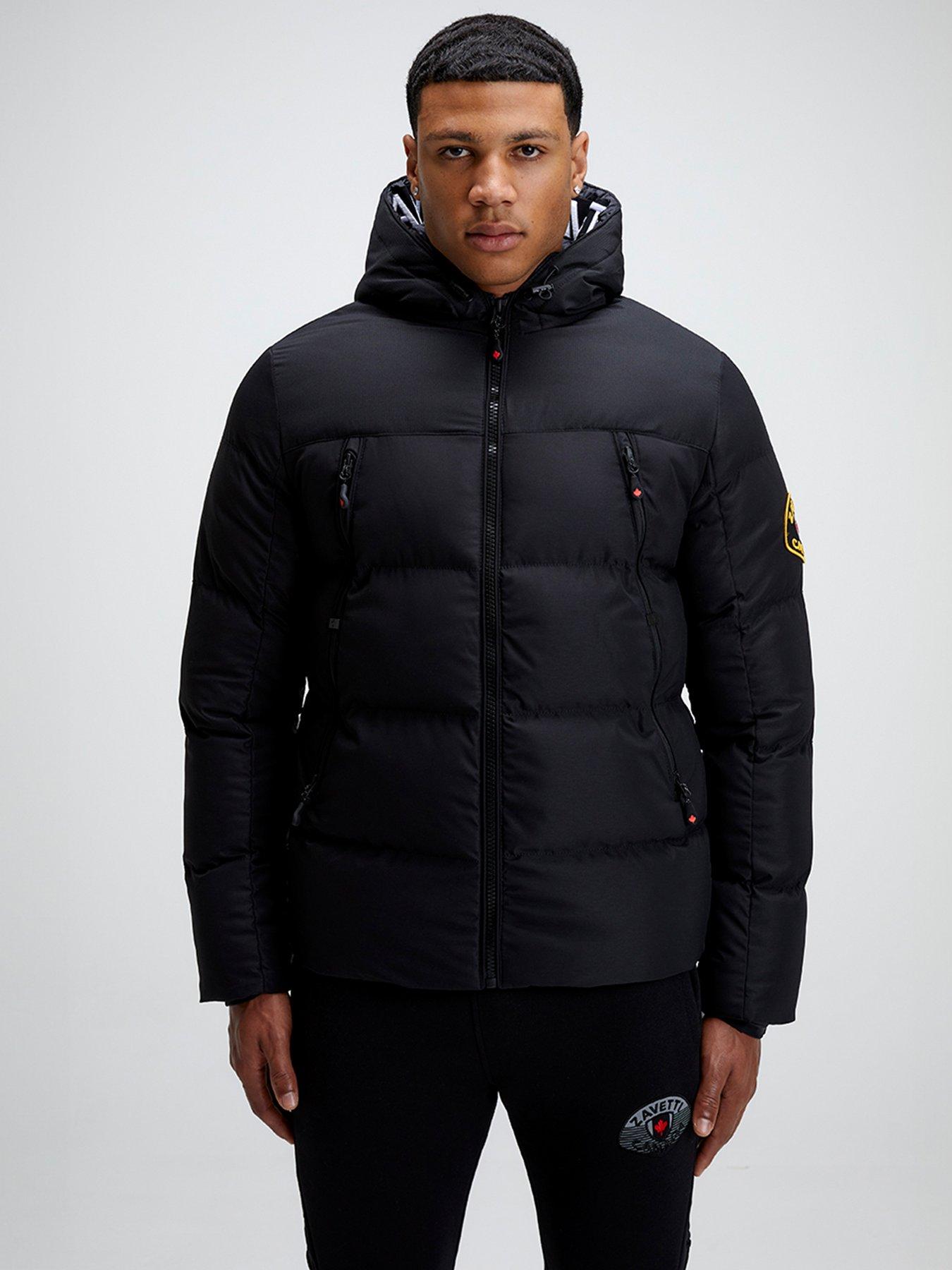 Superdry Hooded Everest Padded Bomber Jacket - Black