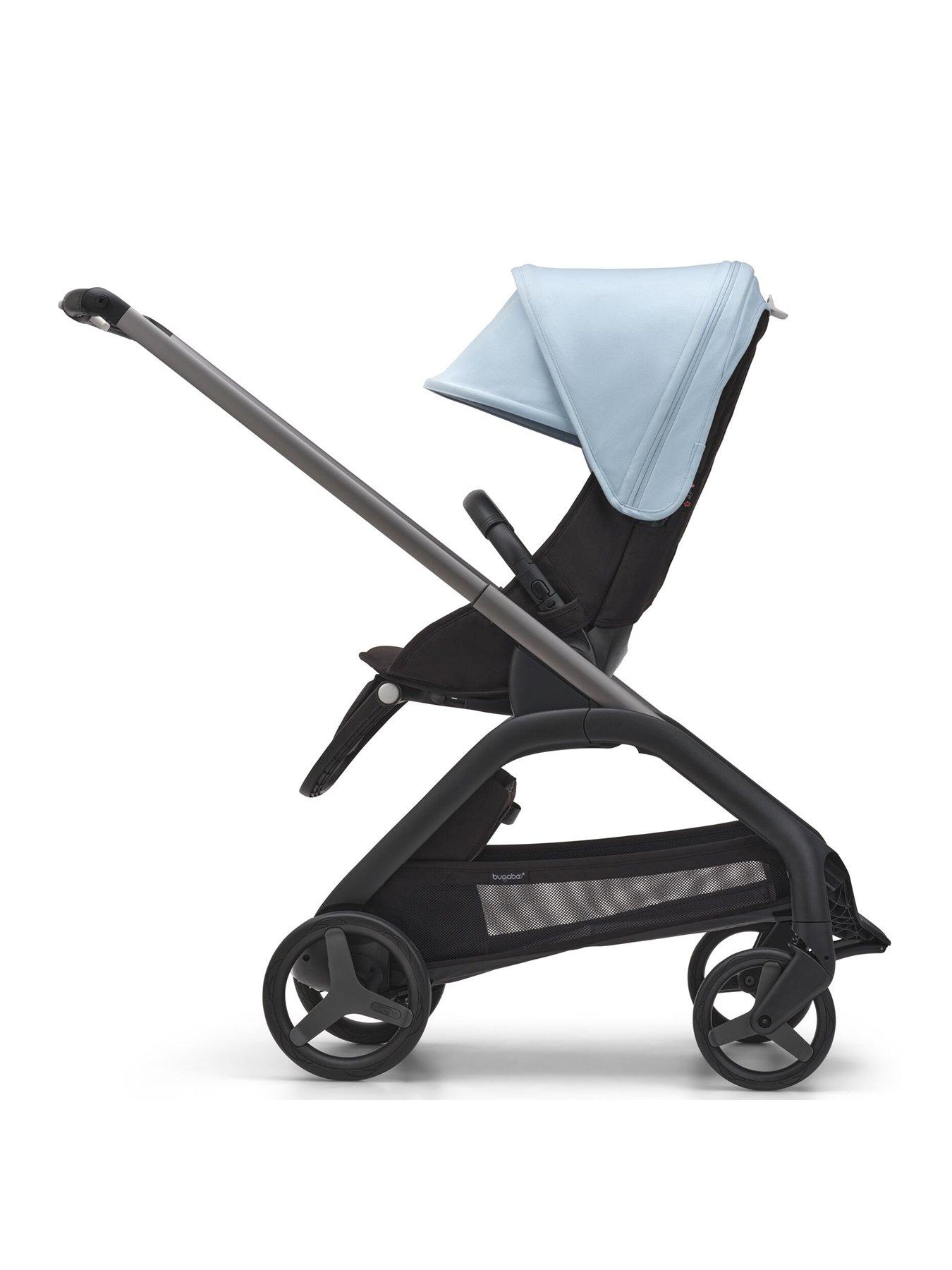 Image 2 of 8 of Bugaboo Dragonfly Complete Stroller -&nbsp;Graphite/Midnight Black/Skyline Blue