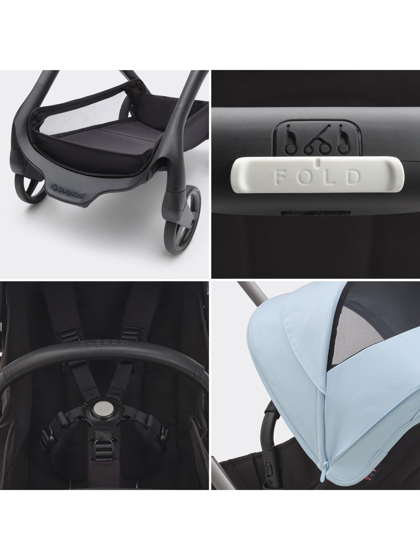 Image 5 of 8 of Bugaboo Dragonfly Complete Stroller -&nbsp;Graphite/Midnight Black/Skyline Blue