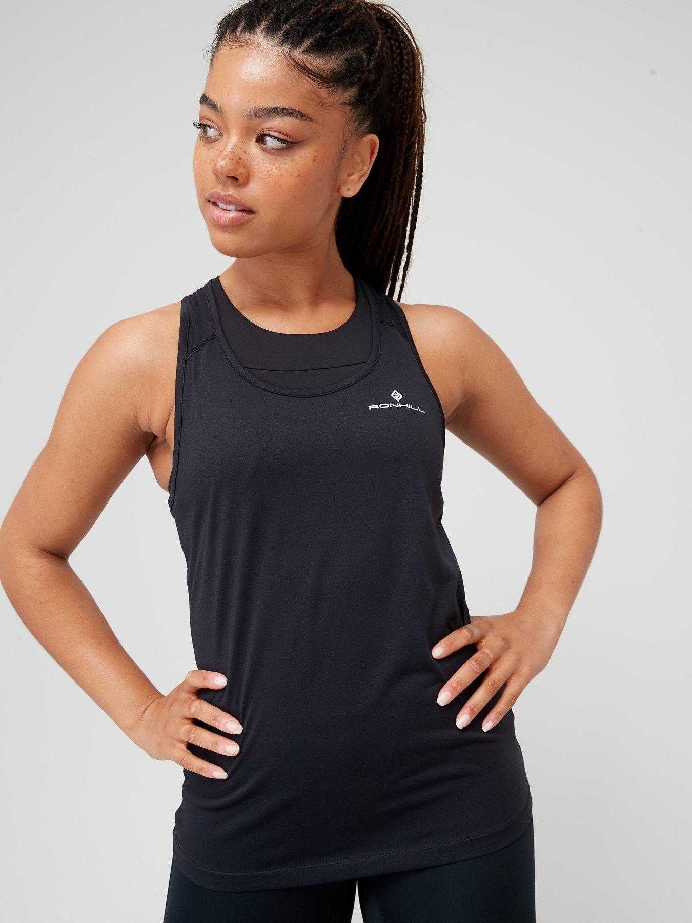 Image 6 of 6 of Ronhill Womens Core Crop Tight - Black/White
