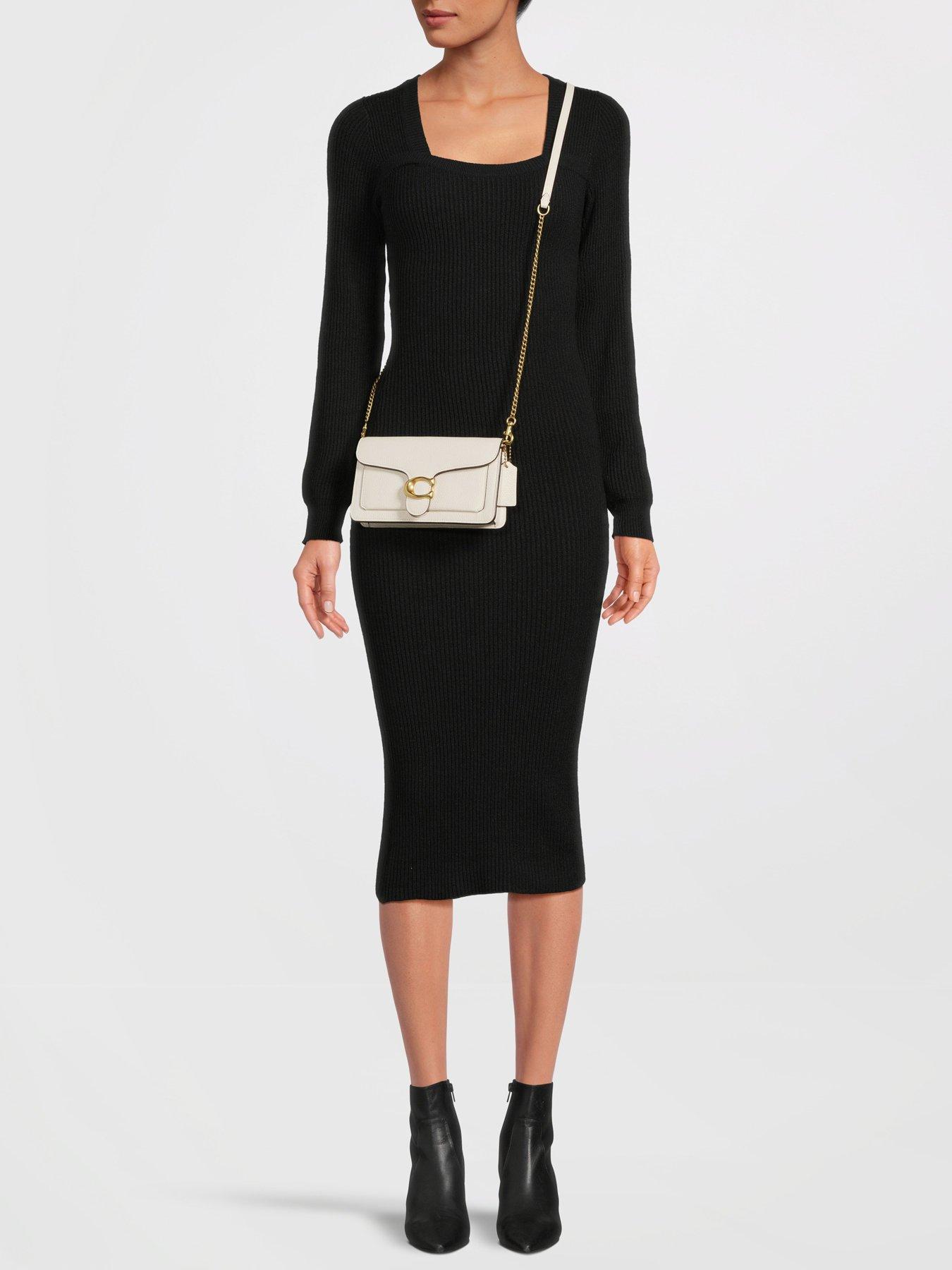Image 2 of 5 of COACH Tabby Polished Pebble Chain Clutch Bag&nbsp;- Chalk
