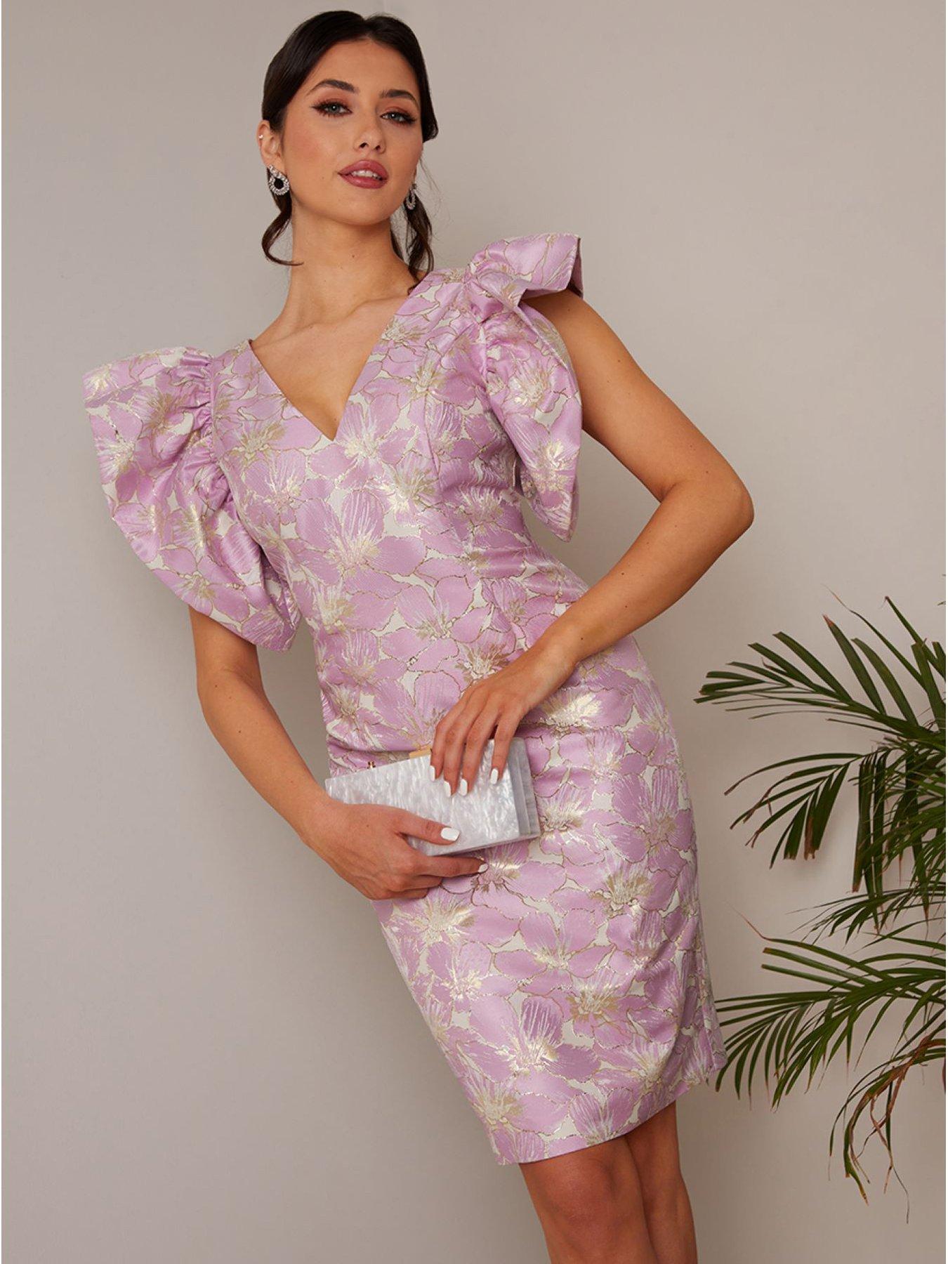 Chi chi london clearance lilac embroidered maxi dress