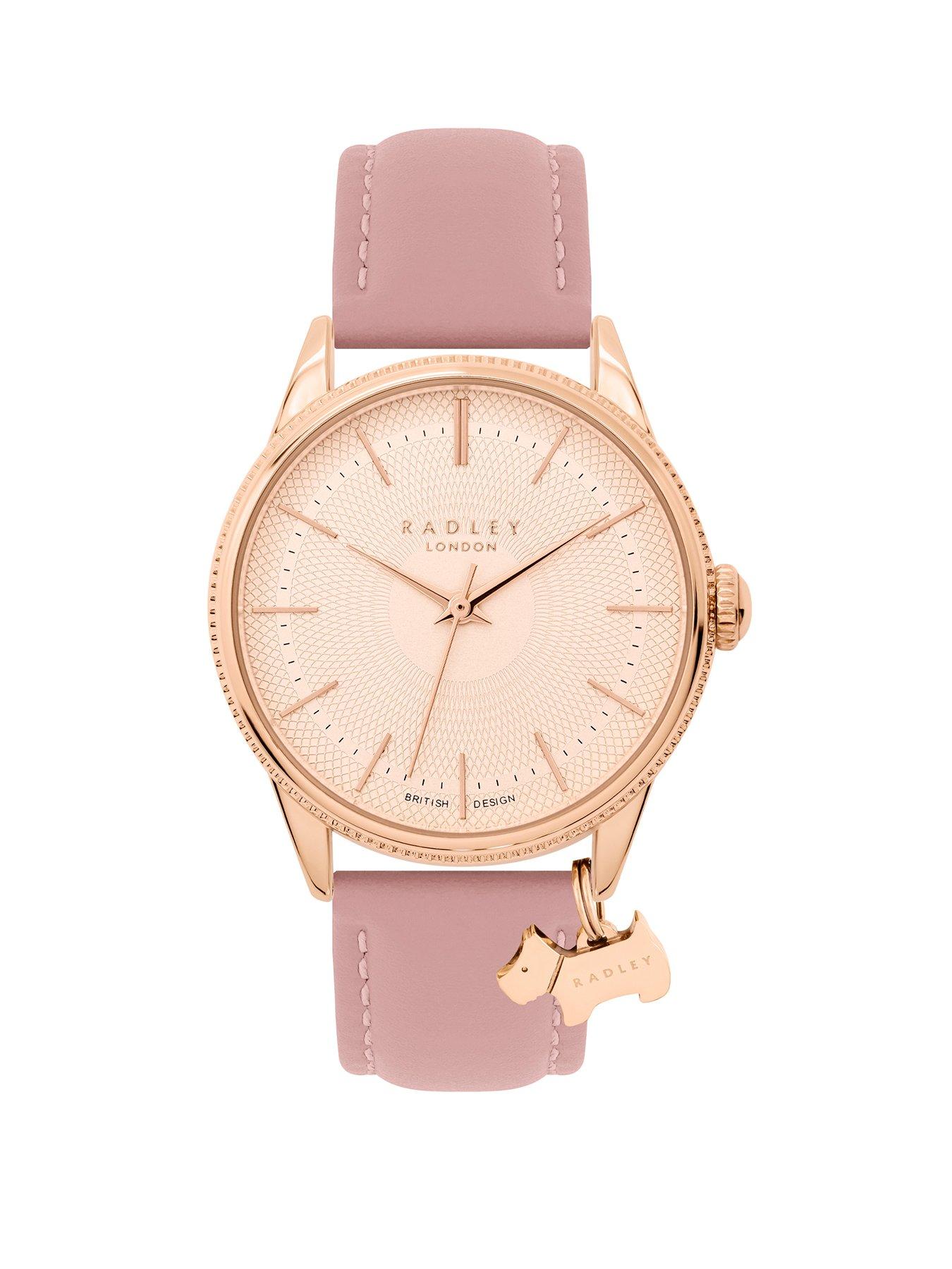 Radley Radley Lewis Lane Ladies Coin Edge Bezel Vintage Pink Watch